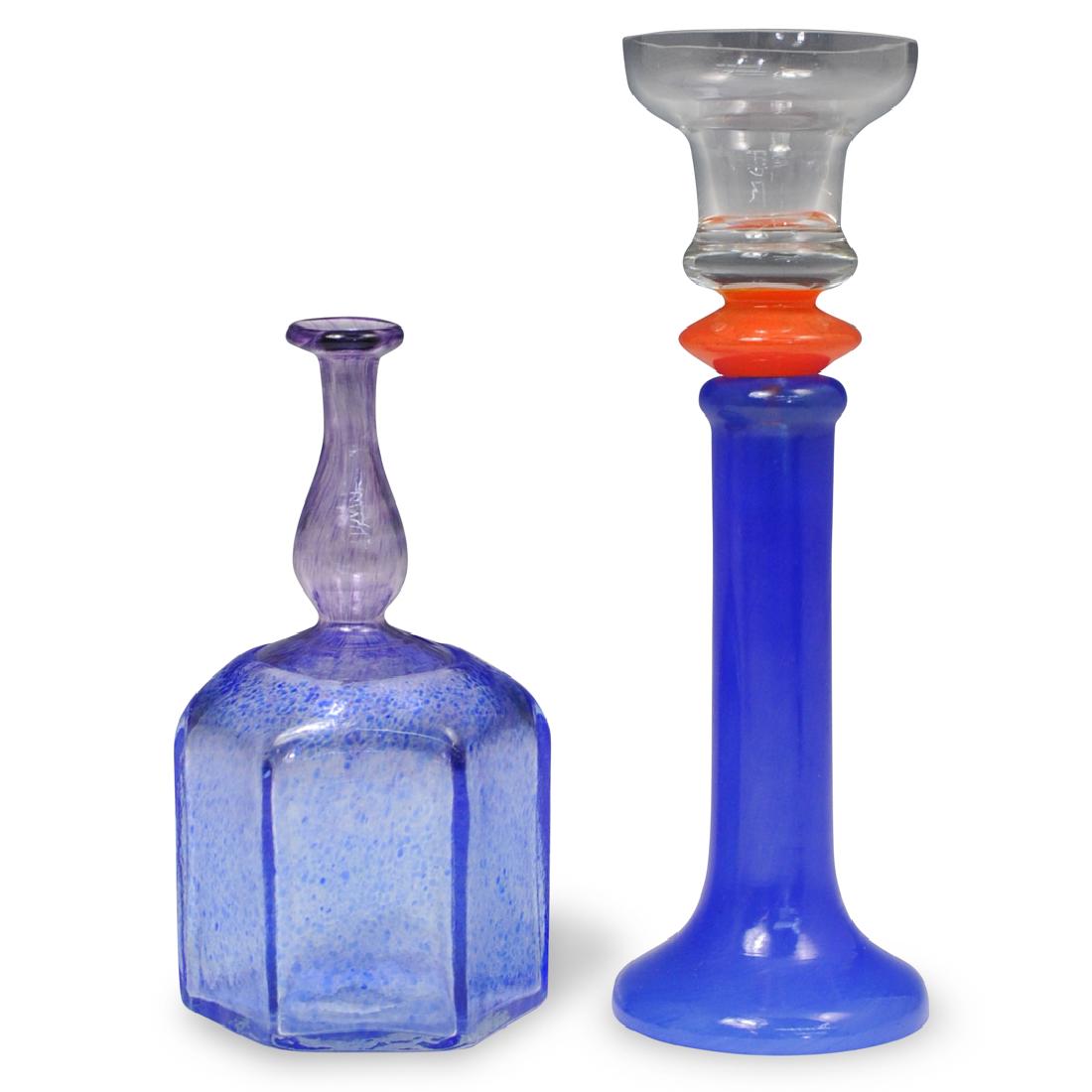 (2 Pc) Kosta Boda Glass Table Articles (1 of 2)