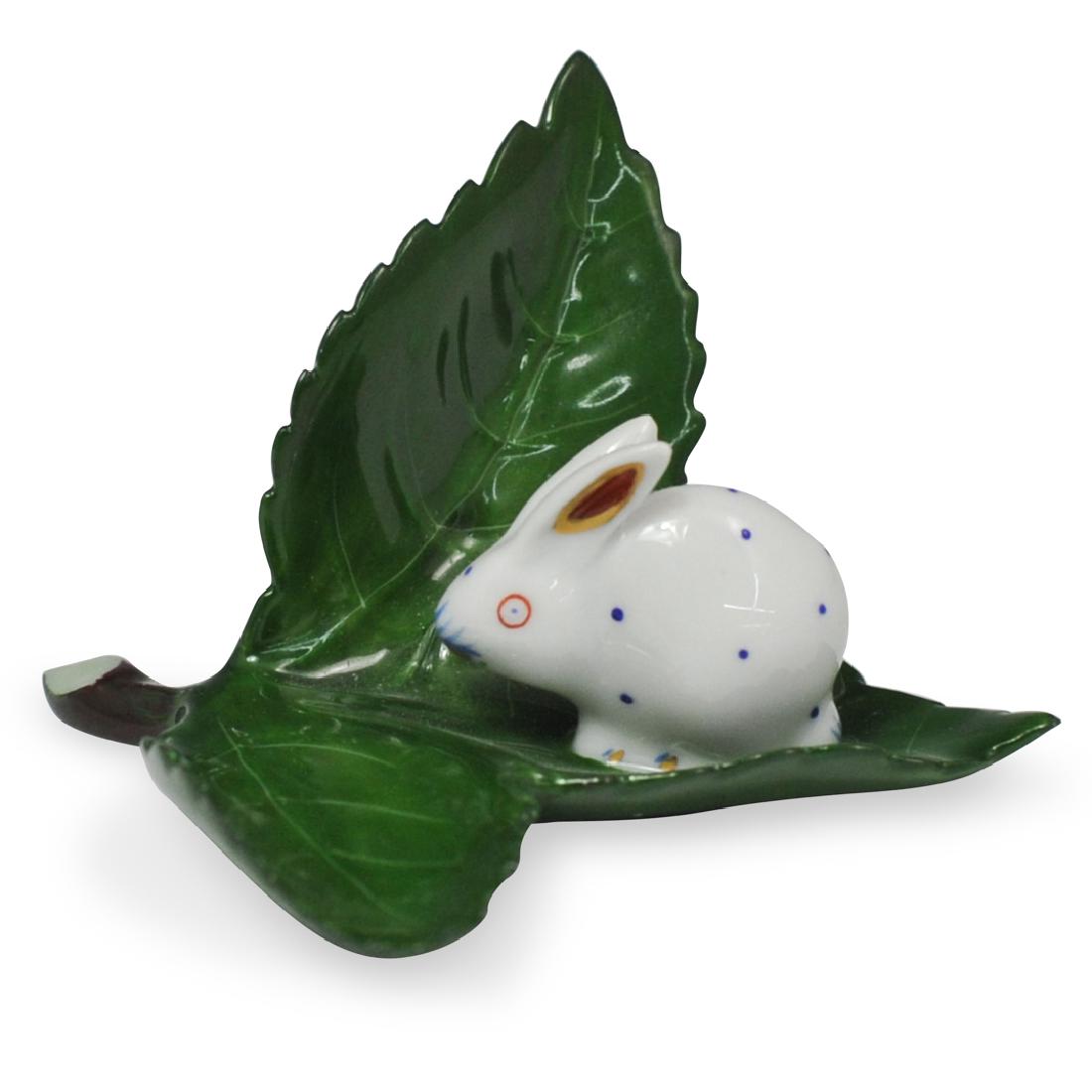 Herend Porcelain Rabbit Card Holder (1 of 2)