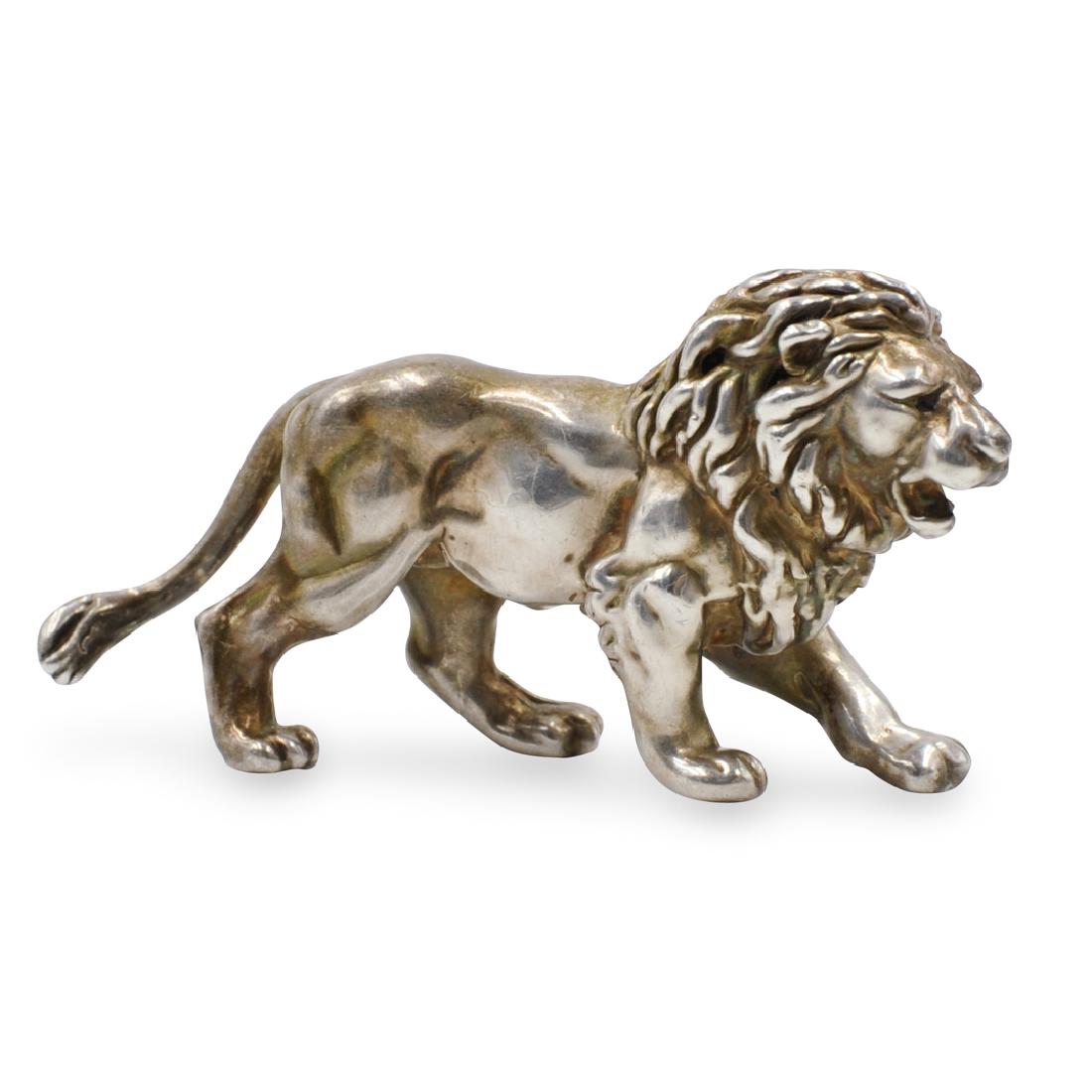 Sterling Silver Lion Figurine (1 of 3)