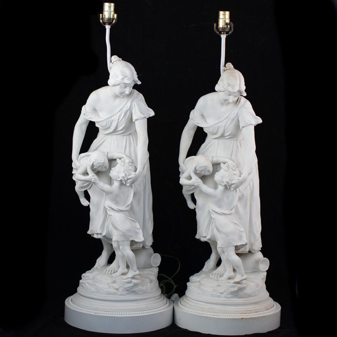 Luca Madrassi (French, 1848-1919) Porcelain Lamps (1 of 5)