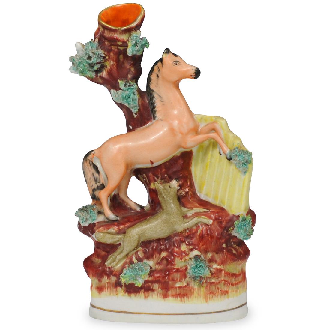 Victorian Staffordshire Spill Vase (1 of 4)