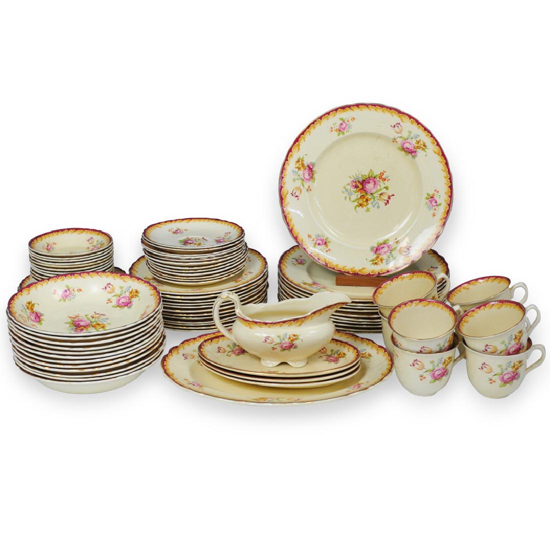 (82 Pc) Set of Royal Staffordshire Pottery Table (1 of 7)