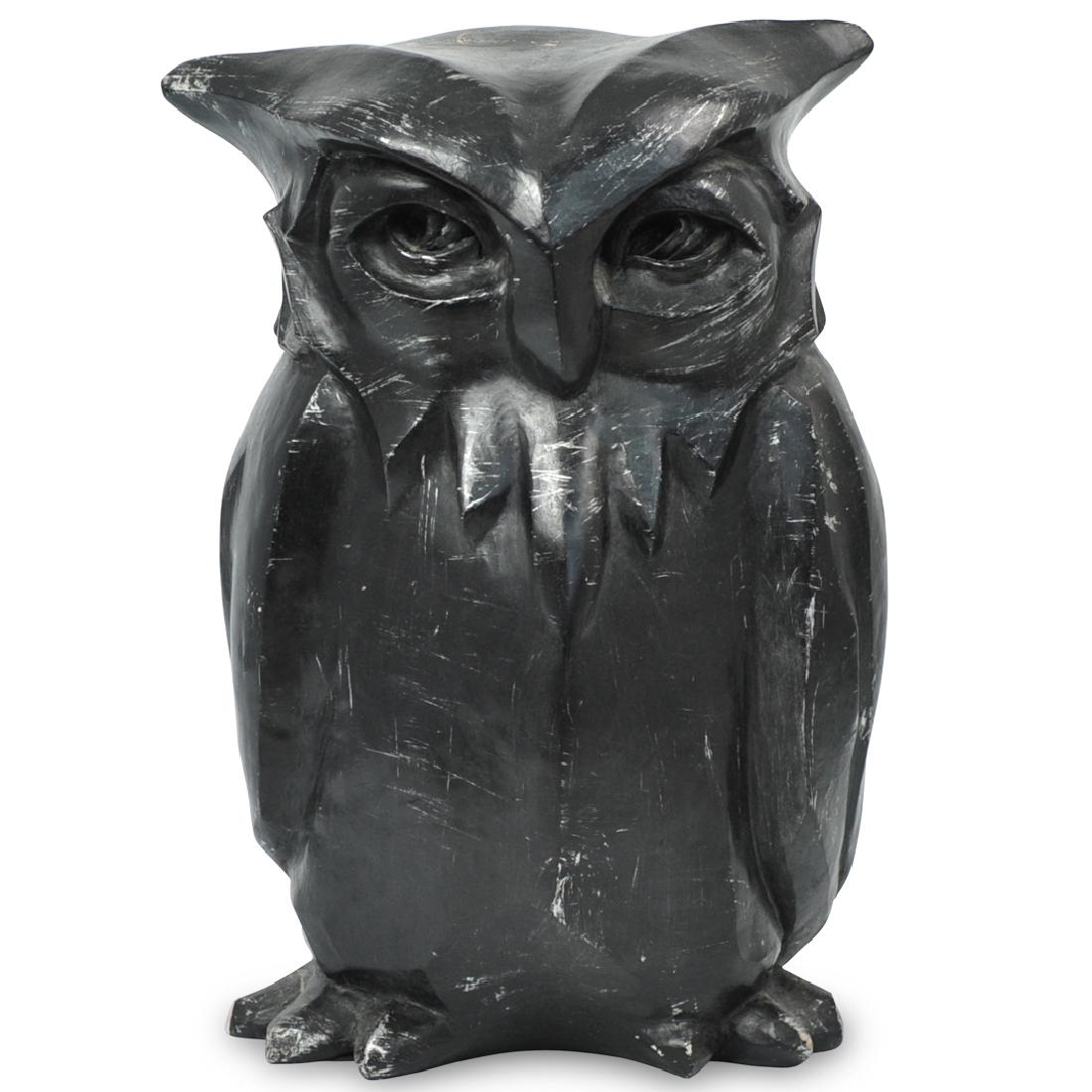 Signed Ceramic Owl Figurine (1 of 4)