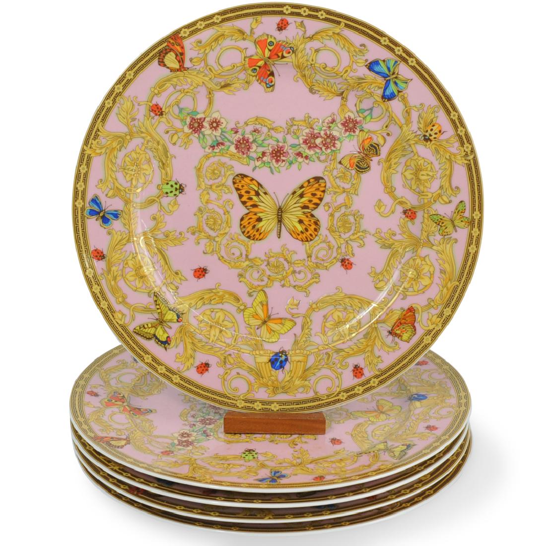 (5 Pc) Rosenthal Versace "Butterfly Garden" Plates (1 of 4)