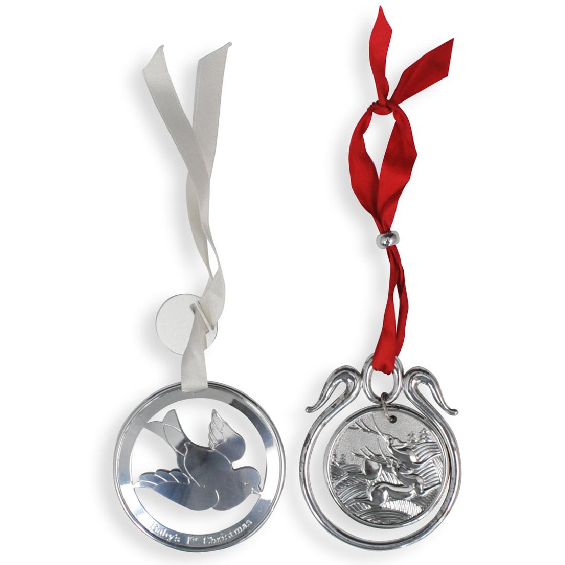 (2 Pc) Christofle Silver Plated Ornaments (1 of 5)