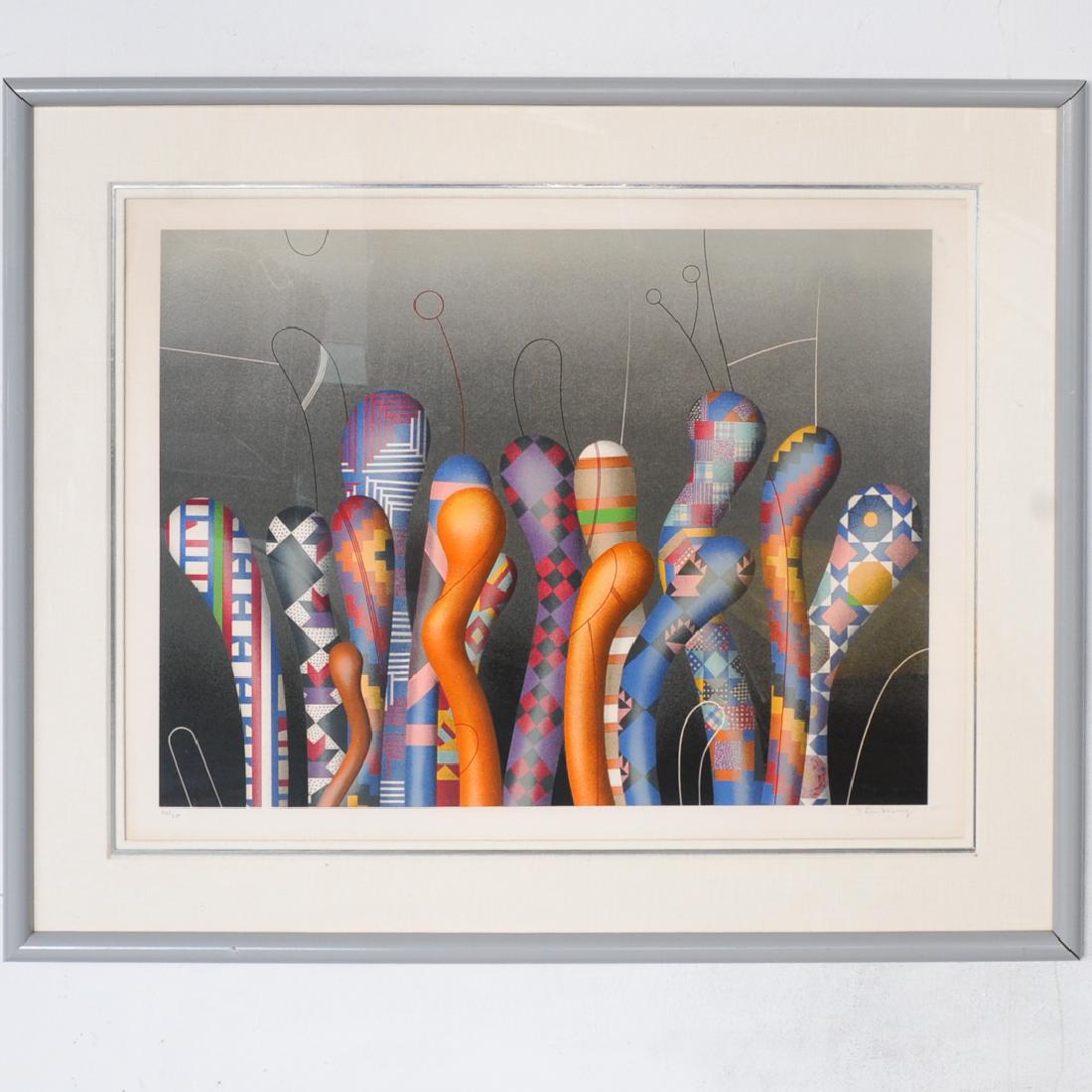 Yankel Ginzburg (Russian, b. 1945) Color Serigraph (1 of 4)