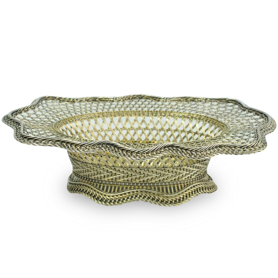 J. E. Caldwell & Co. Sterling Silver Basket (1 of 7)