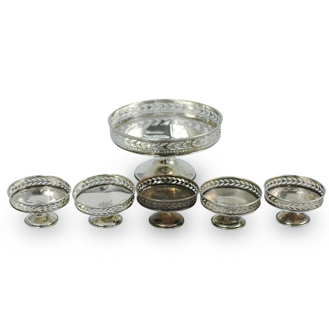 (6 Pc) Sterling Silver Footed Bowls (1 of 9)