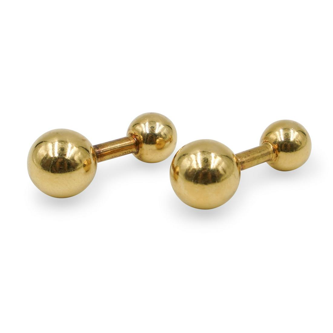 Pair 14K Gold Cartier Cufflinks (1 of 3)