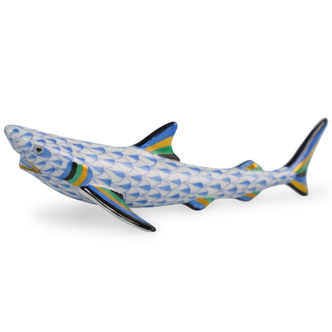 Herend Porcelain Fishnet Shark (1 of 3)