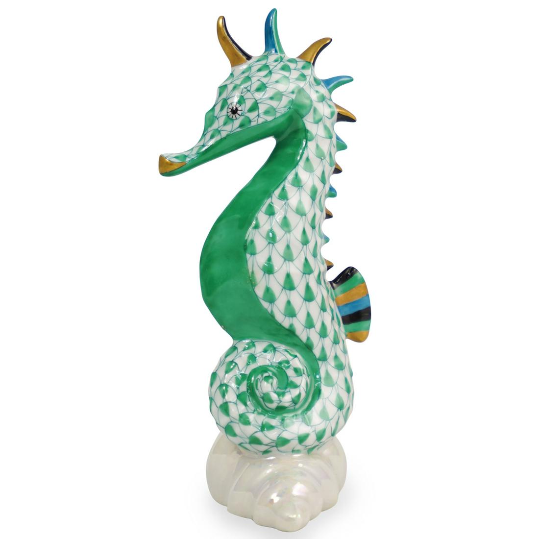 Herend Porcelain Seahorse Figurine (1 of 4)