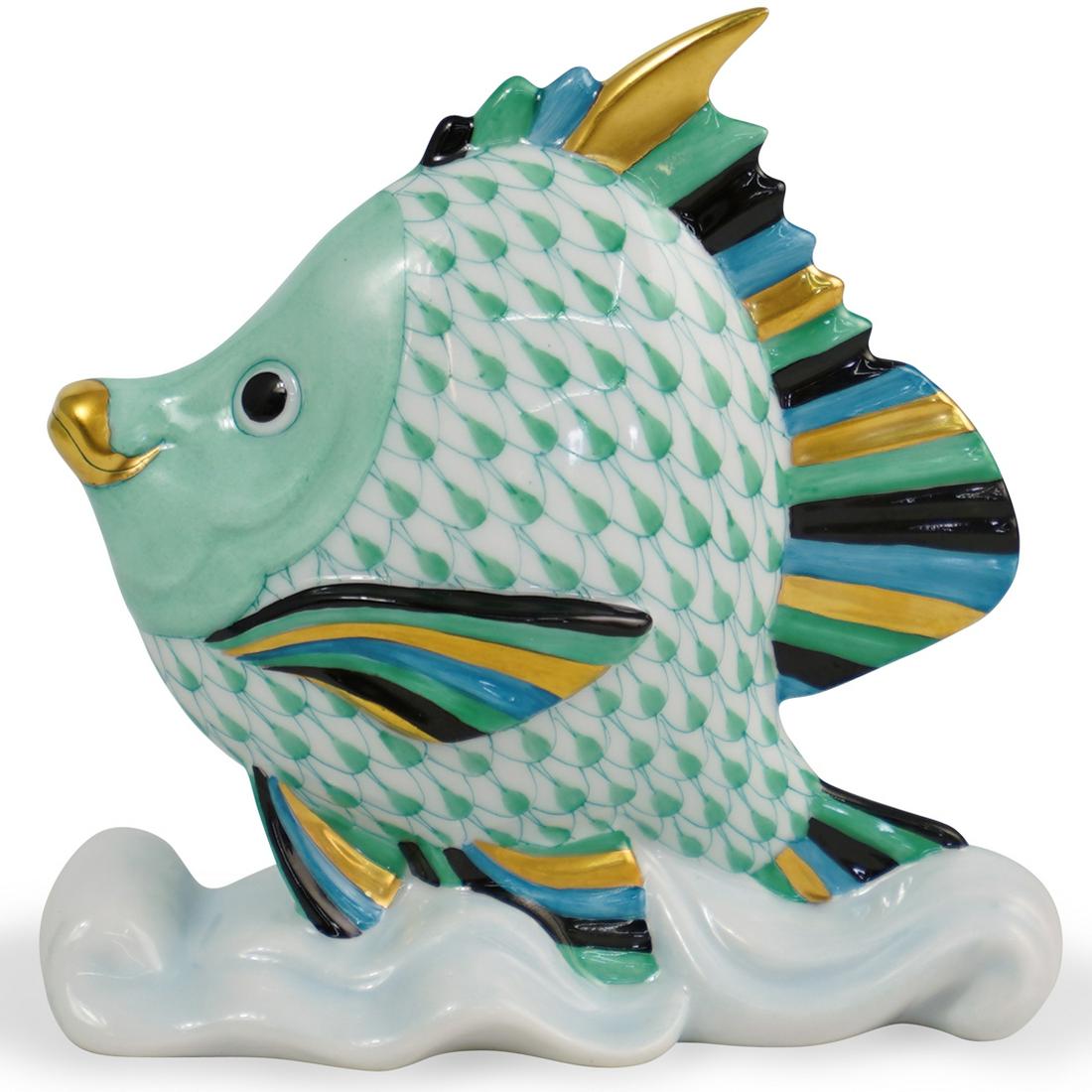 Herend Porcelain Fishnet Tropical Fish (1 of 3)
