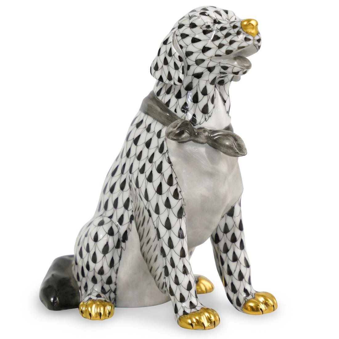 Herend Fishnet Retriever Figurine (1 of 3)