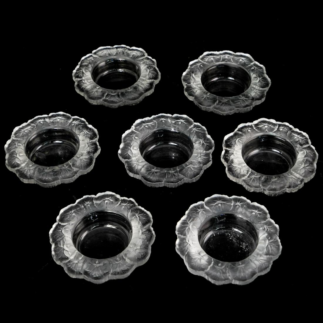 (7 Pc) Lalique Style Glass Bowls (1 of 4)