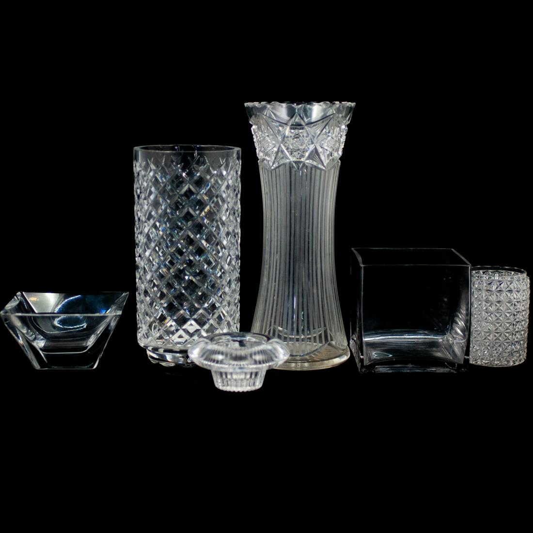 (6 Pc) Miscellaneous Crystal Table Articles (1 of 3)
