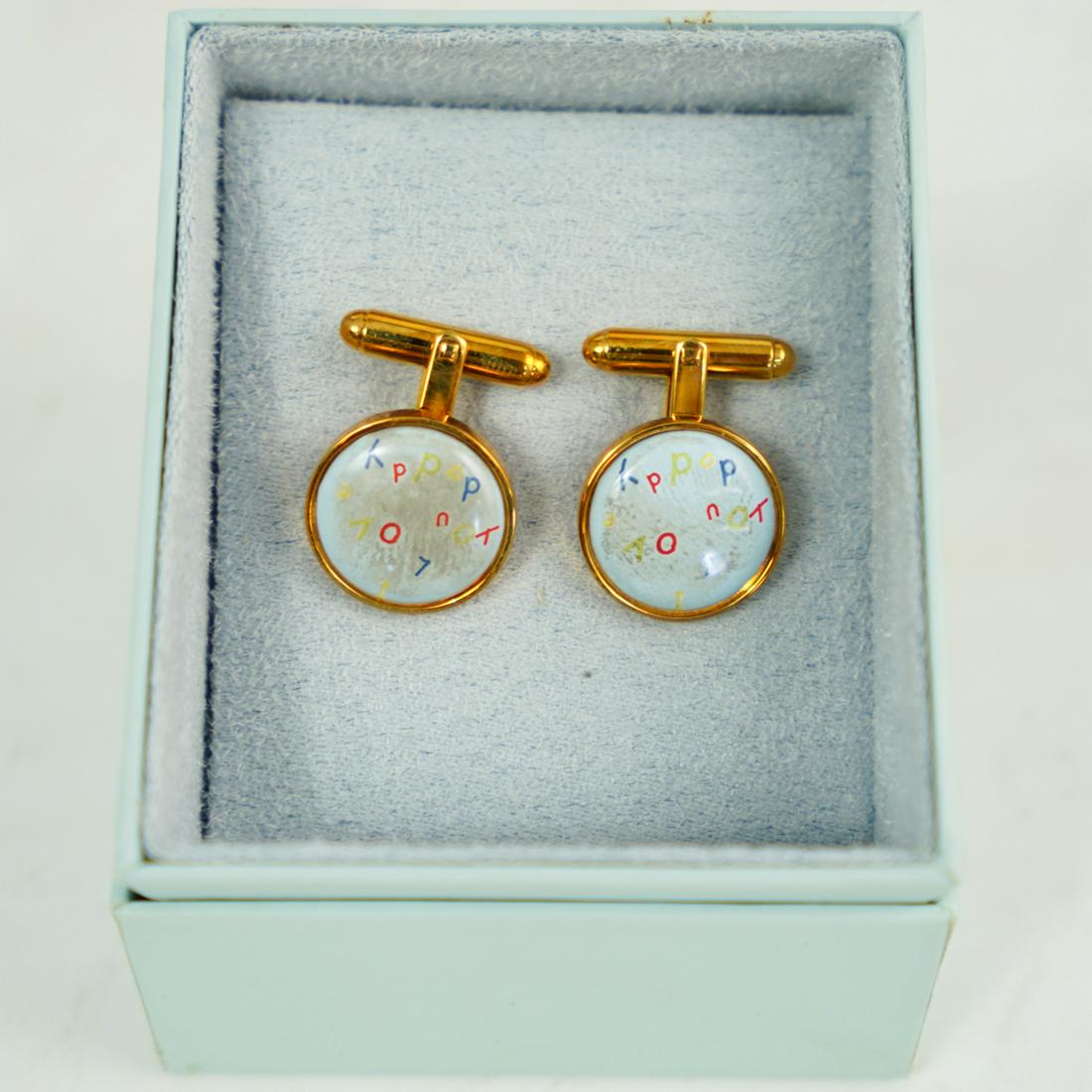 Halcyon Days Enamel Cufflinks (1 of 2)
