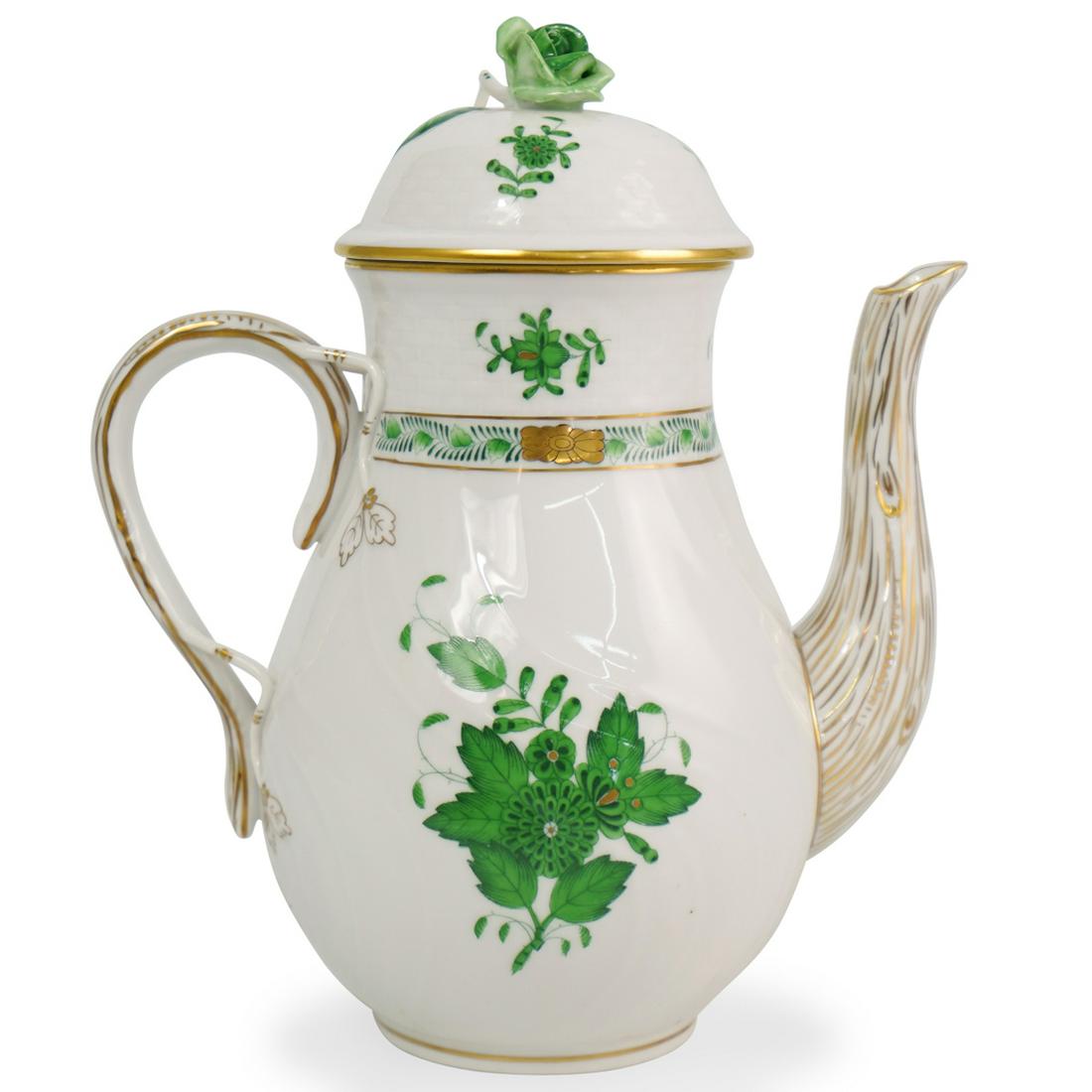 Herend Porcelain "Apponyi Verte' TeapotÃ‚ (1 of 4)