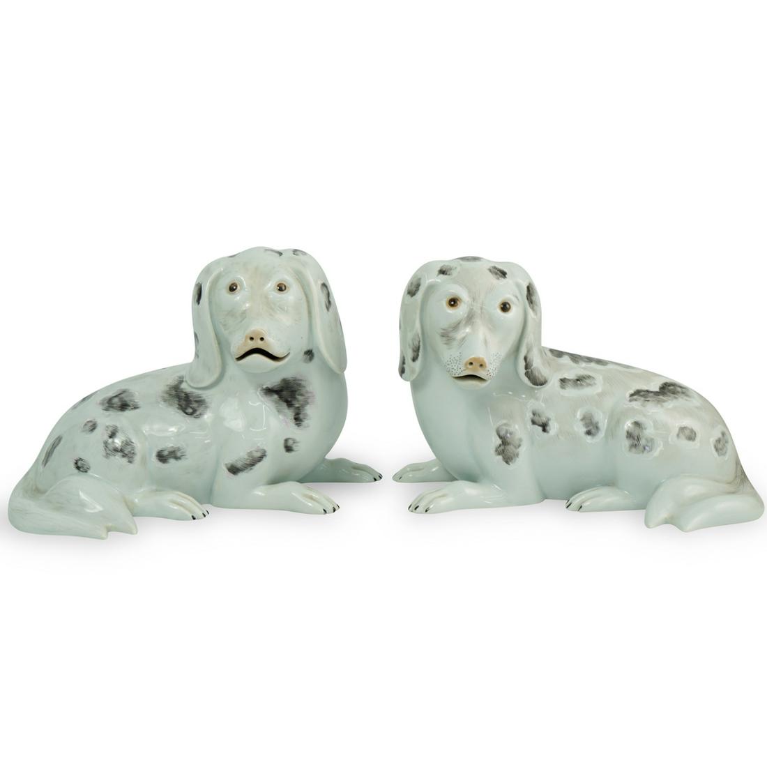 Pair of Vista Alegre Mottahedeh Temple Dogs (1 of 4)