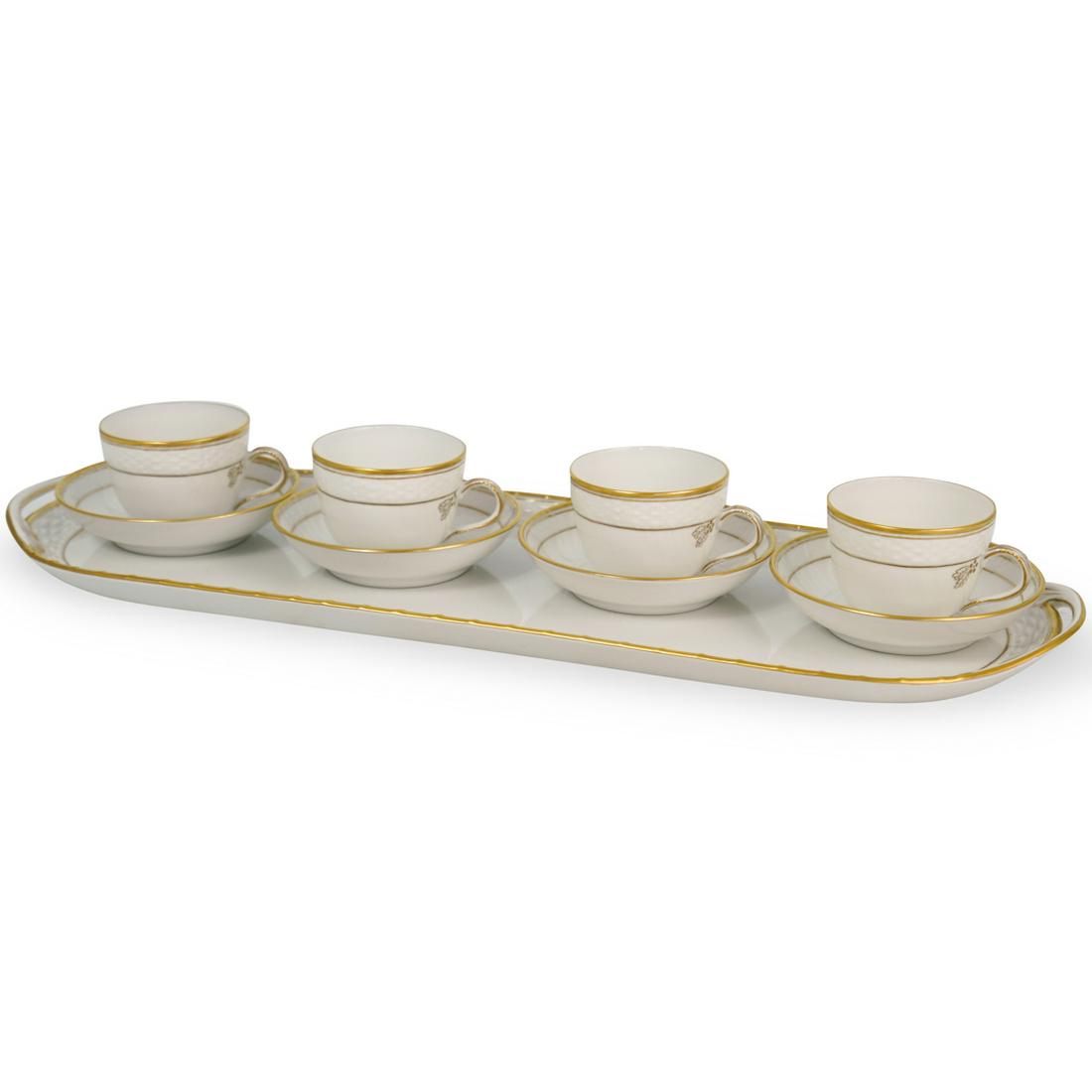 (9 Pc) Herend Porcelain Tea Set (1 of 4)