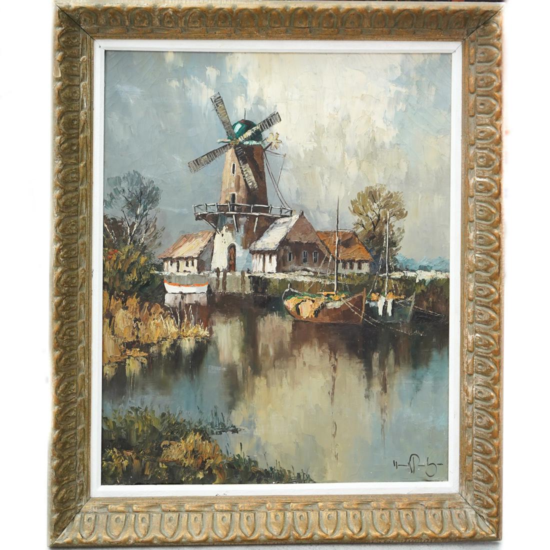 Signed Continental Oil Painting (1 of 4)