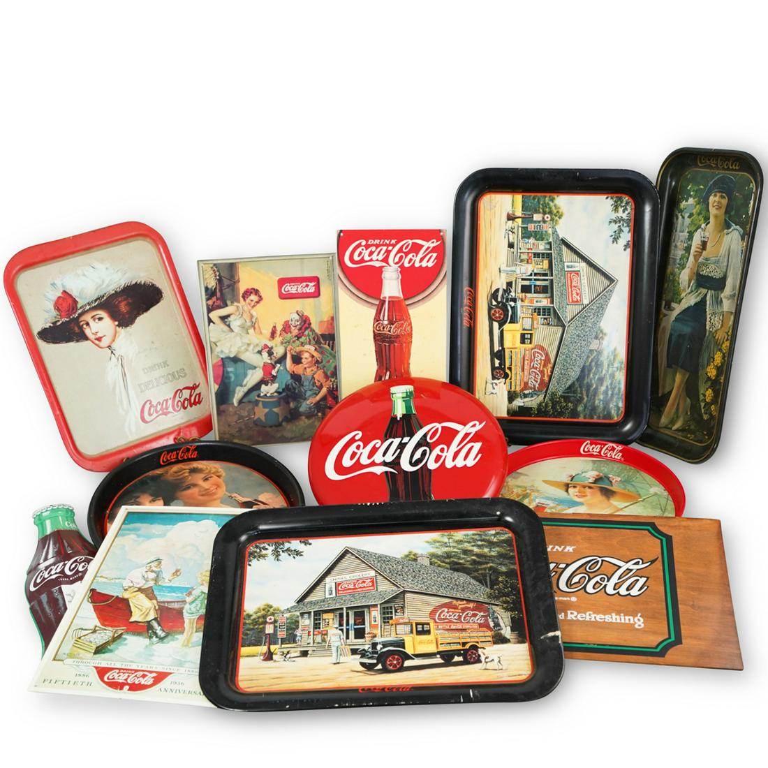 (14 Pc) Vintage Coca-Cola Advertising Posters (1 of 8)