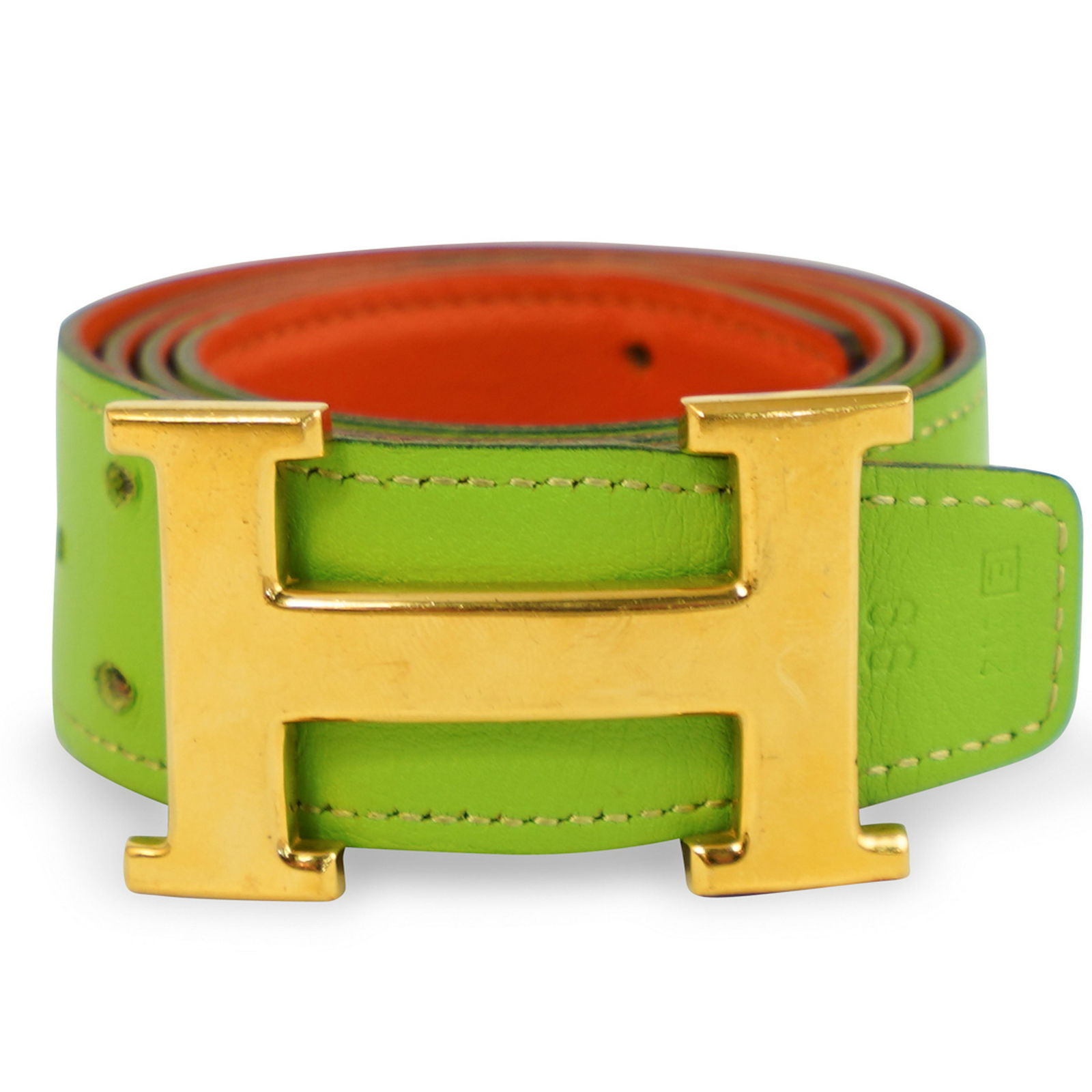 Hermes Reversible Leather Belt (1 of 5)