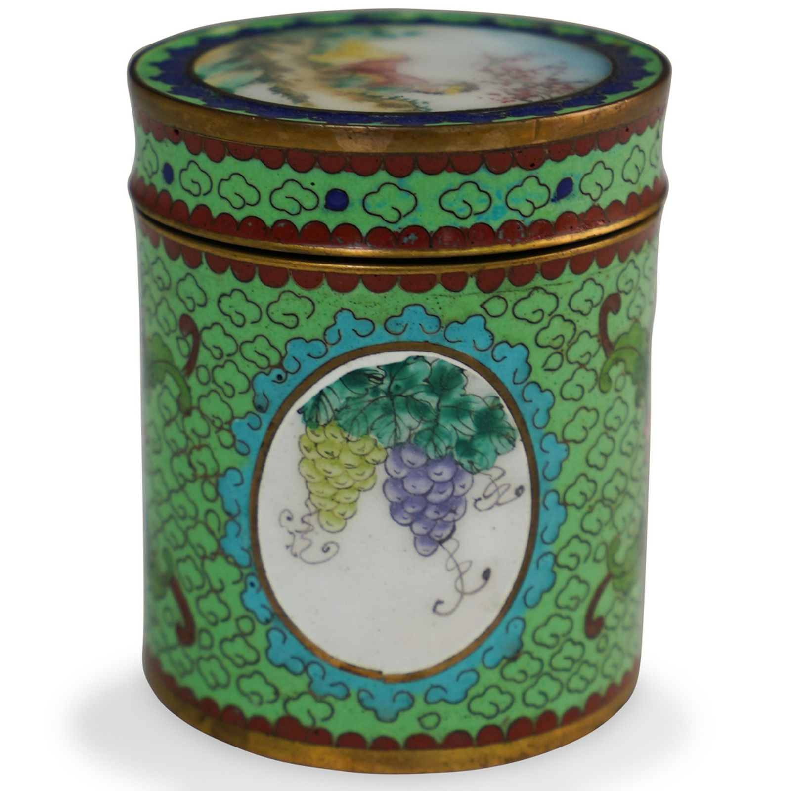 Chinese Cloisonne Lidded Box (1 of 5)