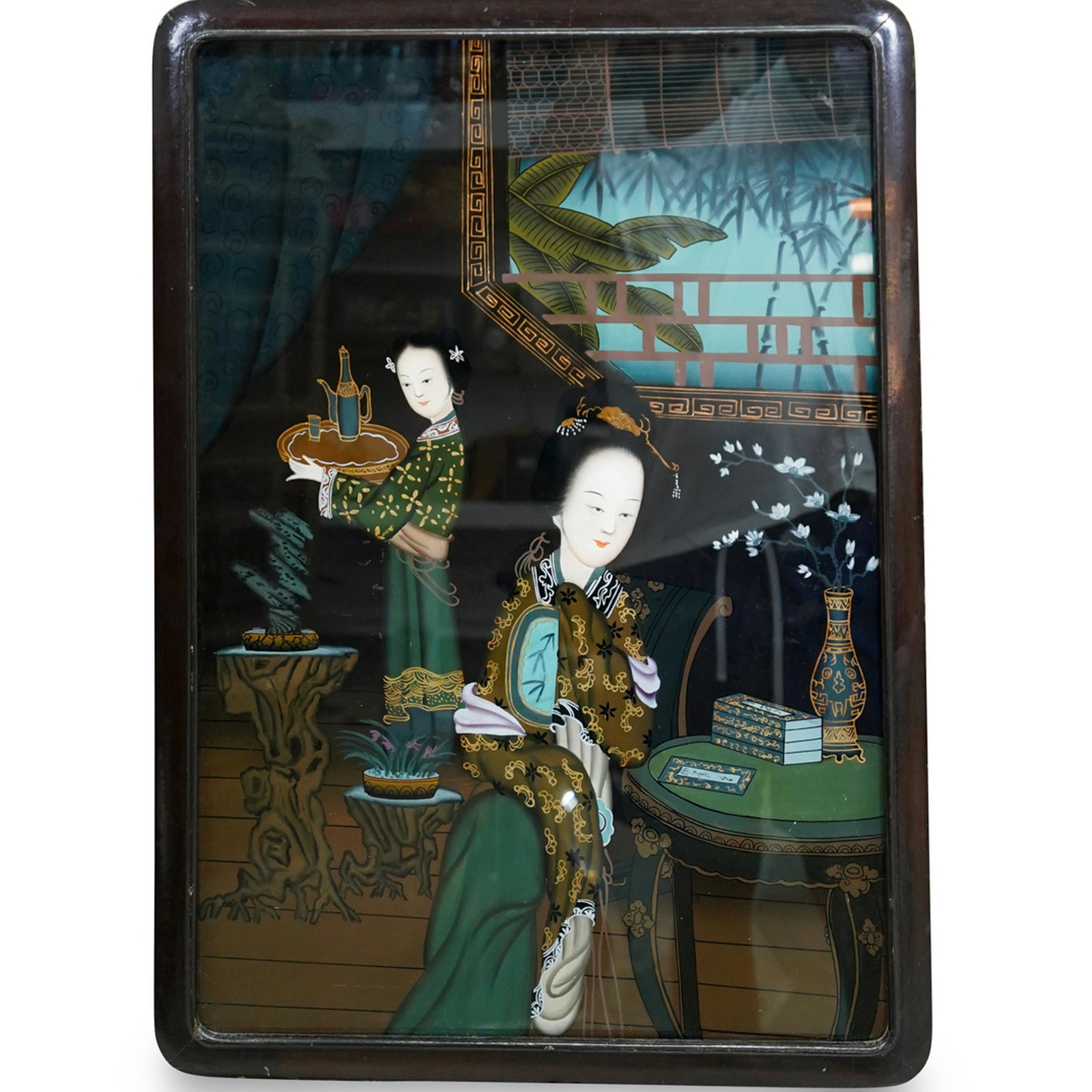 Vintage Chinese Reverse Painting (1 of 4)