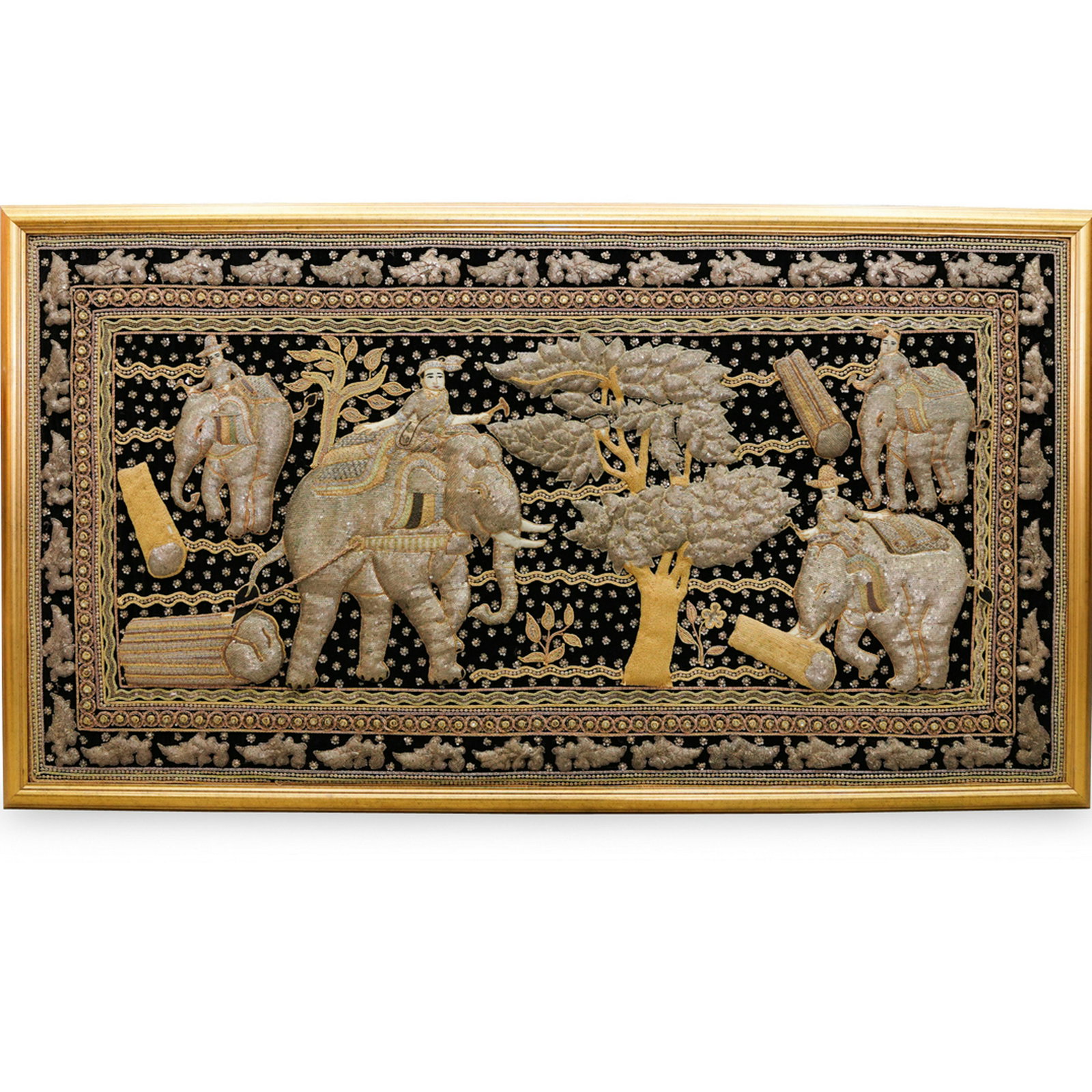 Thai Hand Beaded Tapestry (1 of 4)