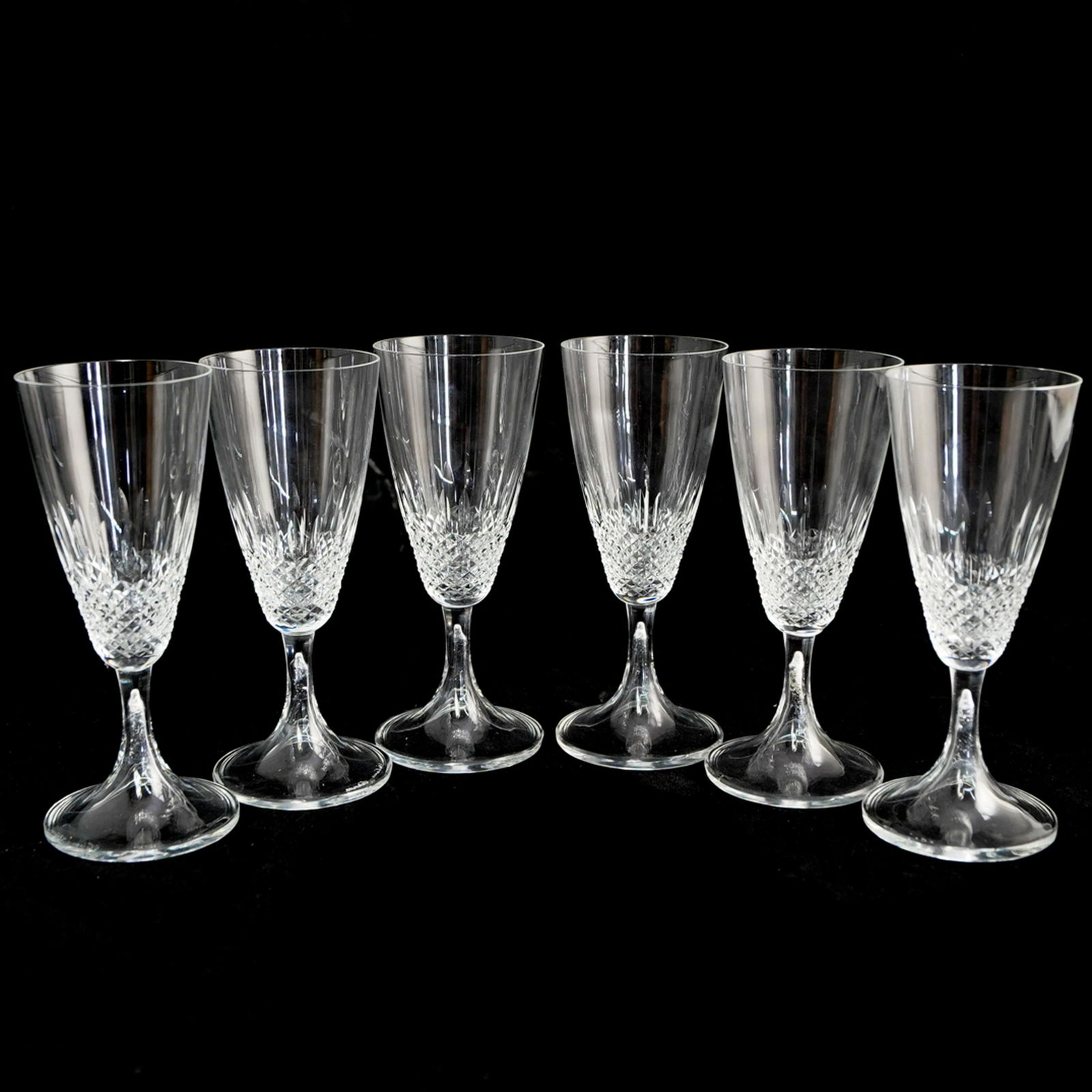(6 Pc) Lalique Crystal Cut Glasses (1 of 4)