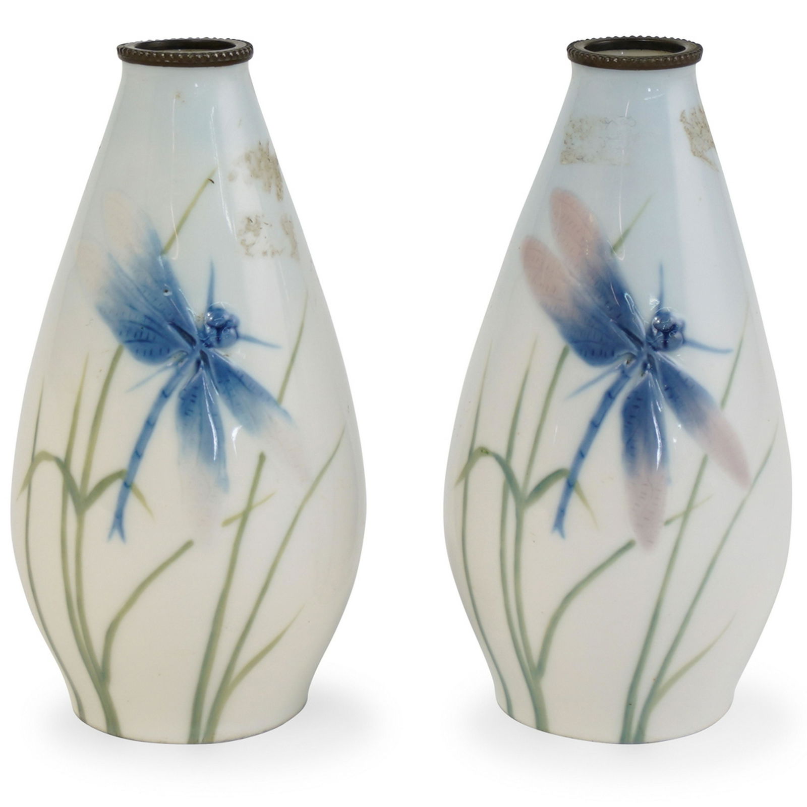 Pair Of Austrian Porcelain Vases Aug 27 2019 Akiba Antiques In Fl