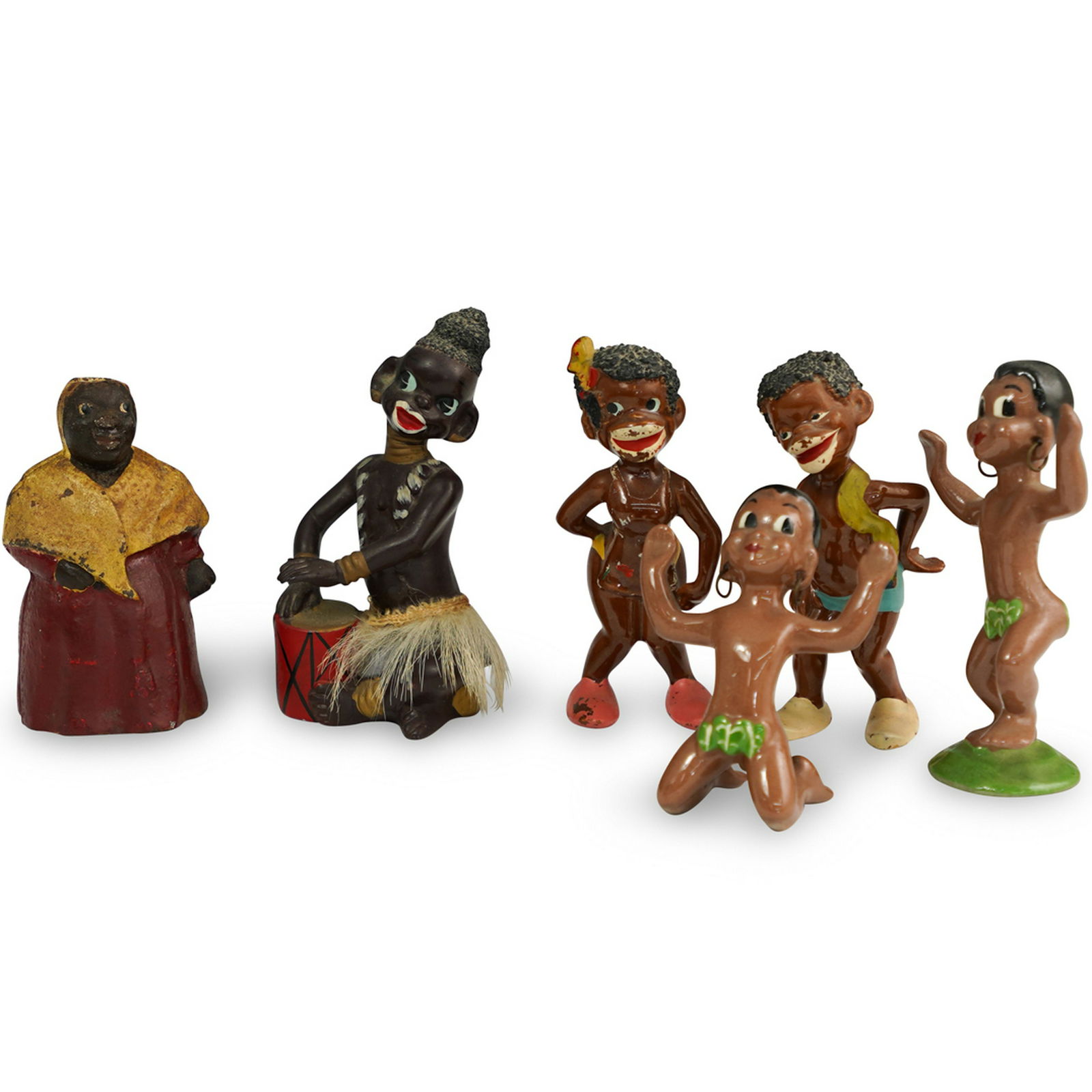 (7 Pc) Black Americana Figurines (1 of 7)