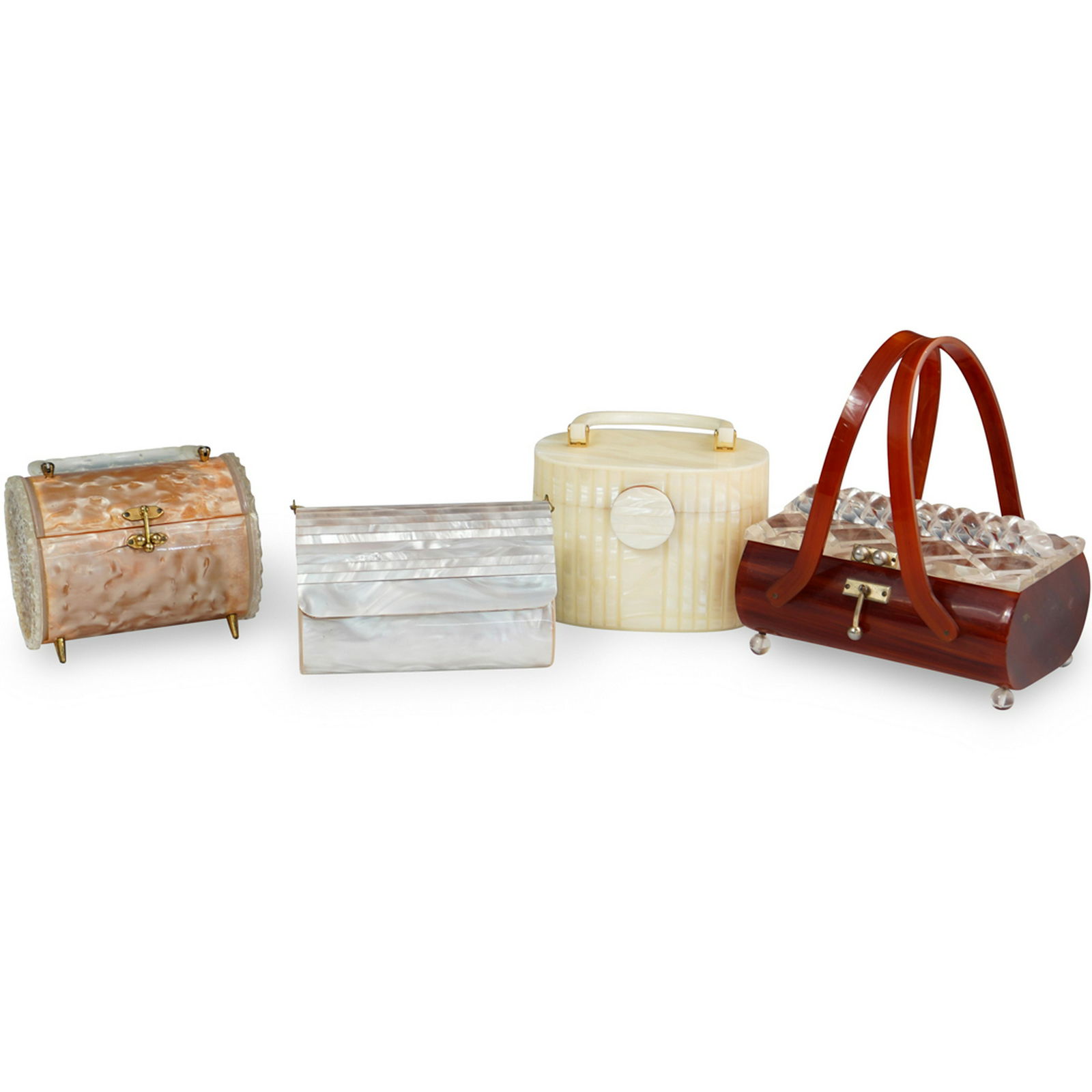 (4 Pc) Lucite Bags and Clutch Purses (1 of 11)