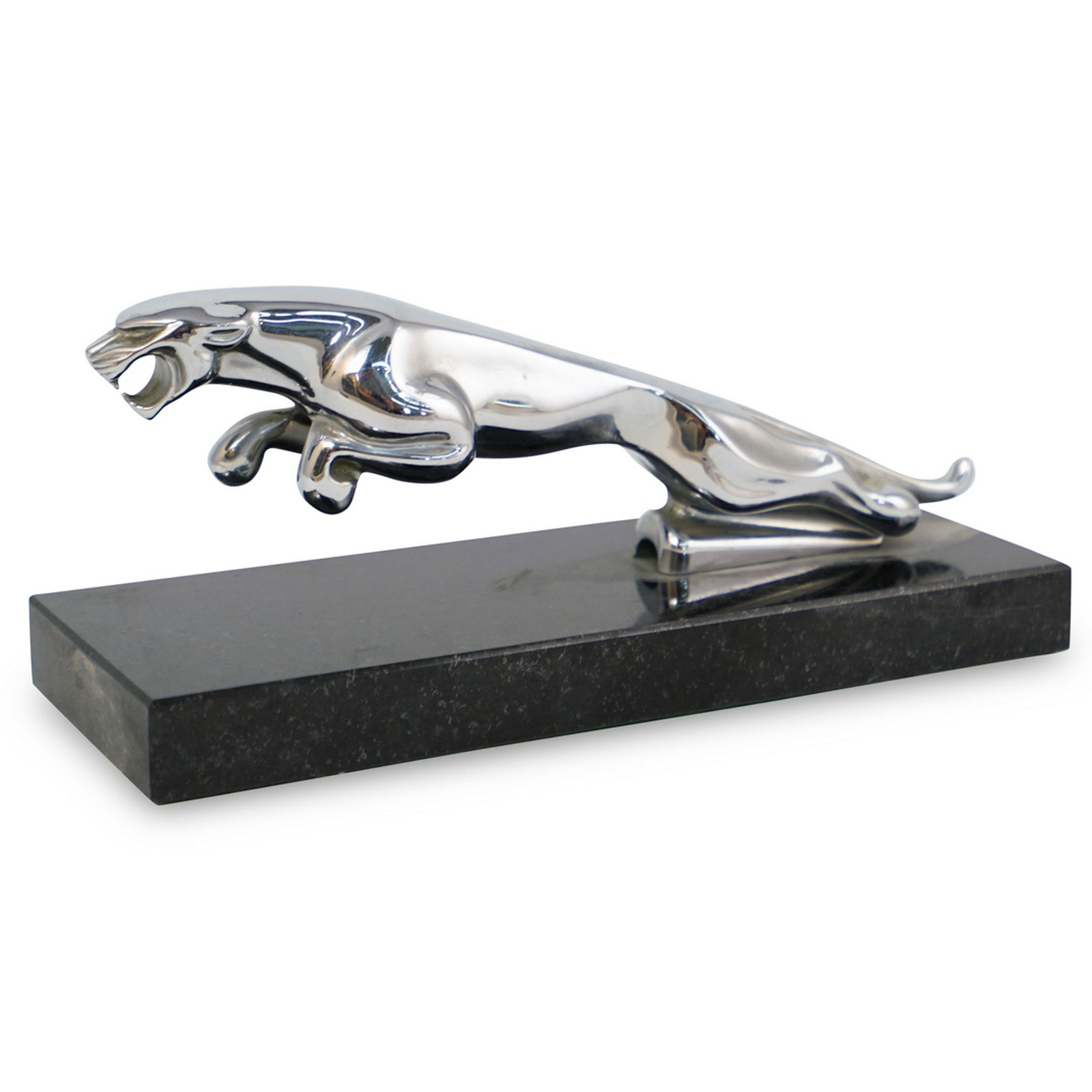 Vintage Silver Metal Jaguar Emblem (1 of 3)