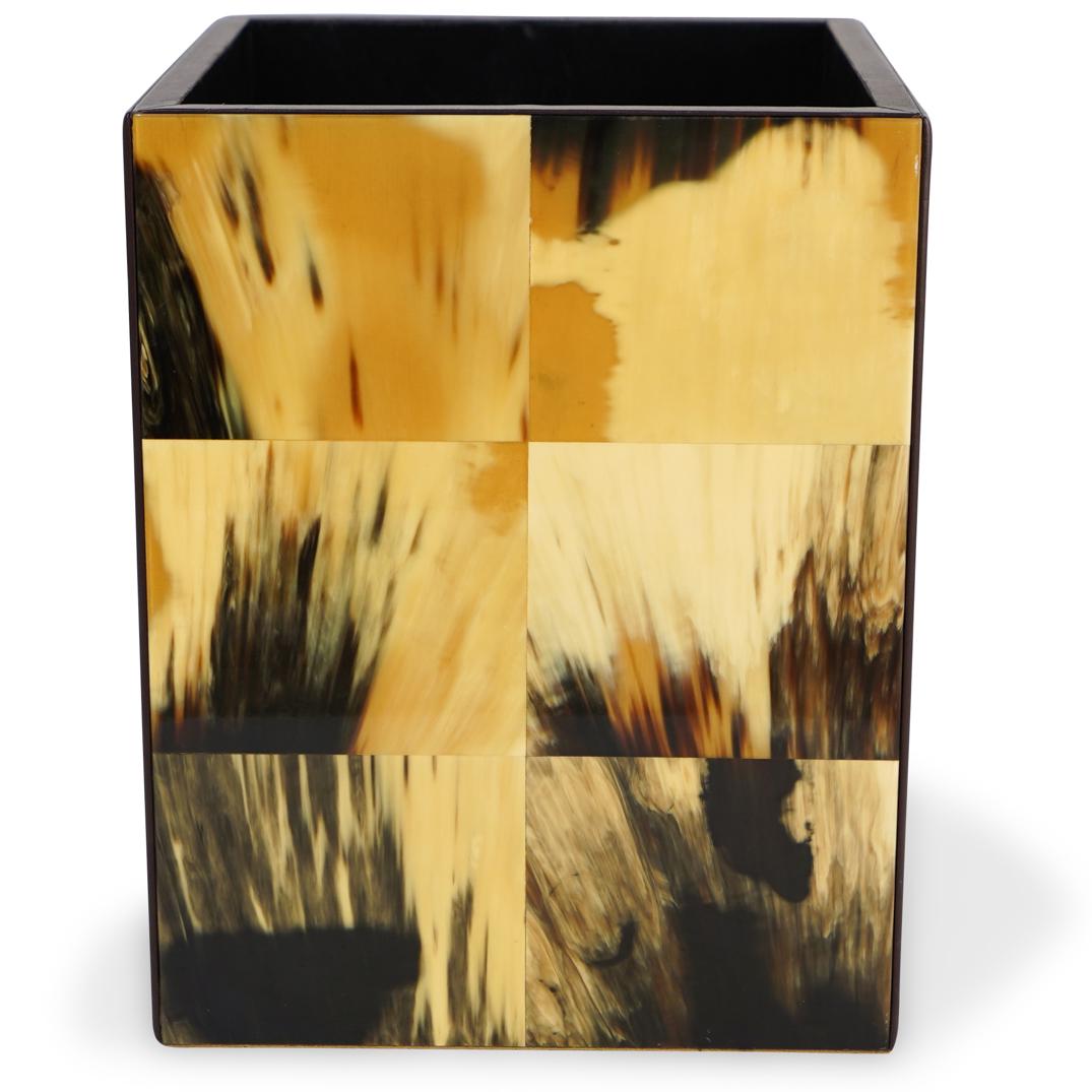ARCA Horn and Lacquer Wastebasket (1 of 4)