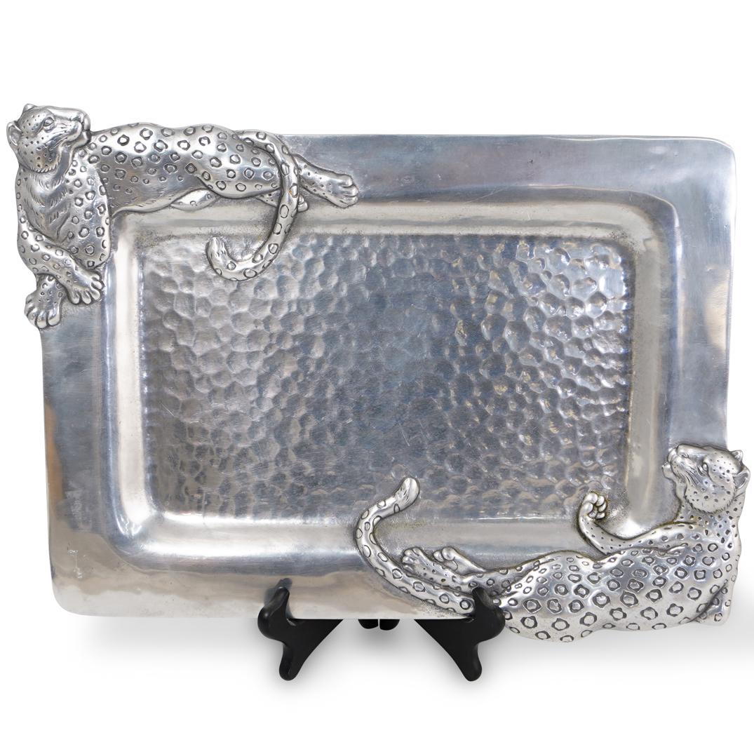 Arthur Court Hammered Aluminum Tray (1 of 5)