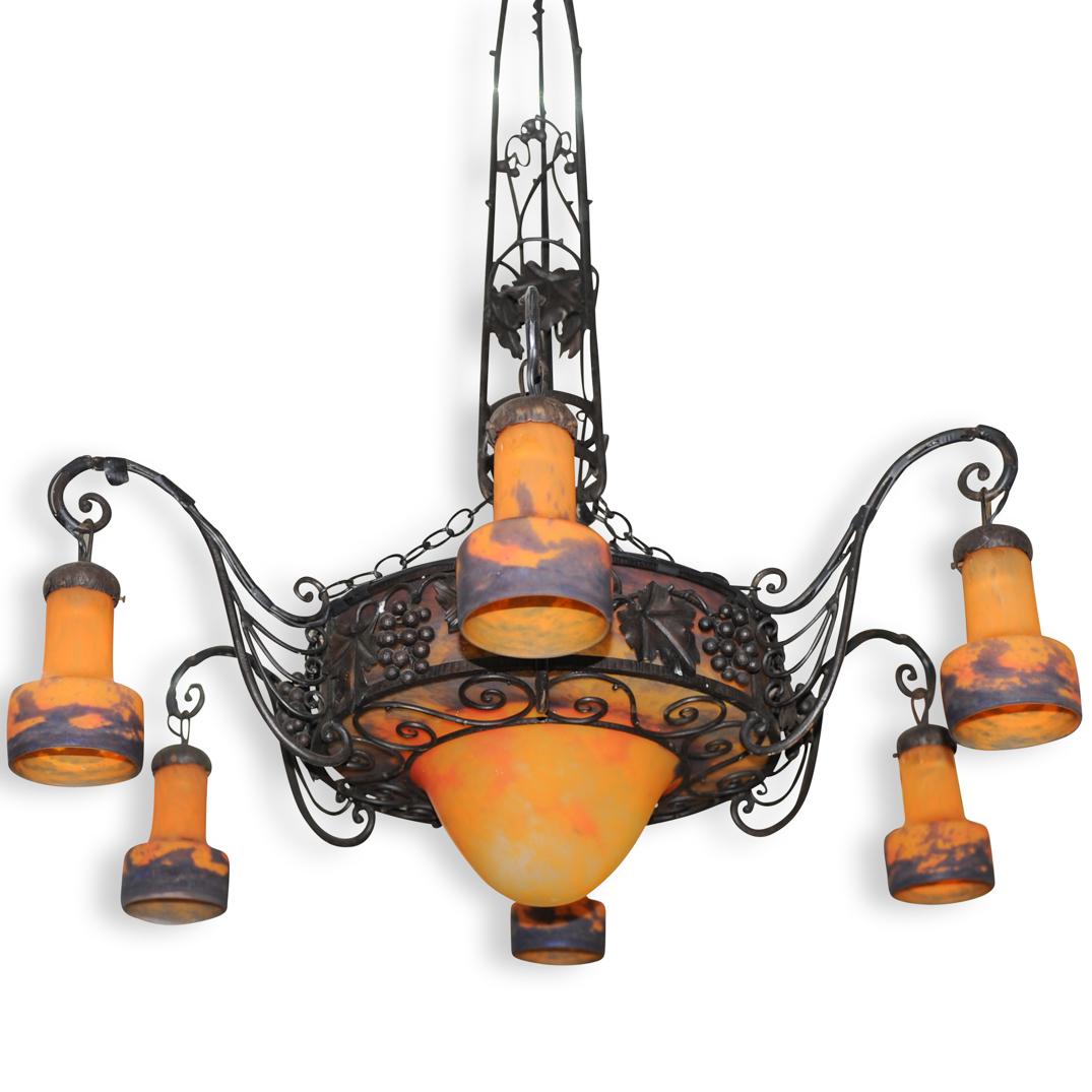Muller Freres Art Deco Chandelier (1 of 9)