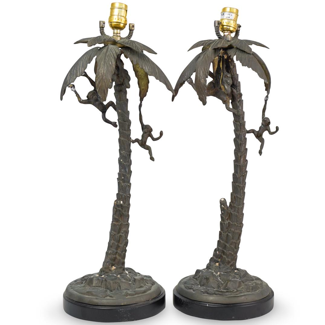 Pair of Frederick Cooper Bronze Lamps (1 of 5)