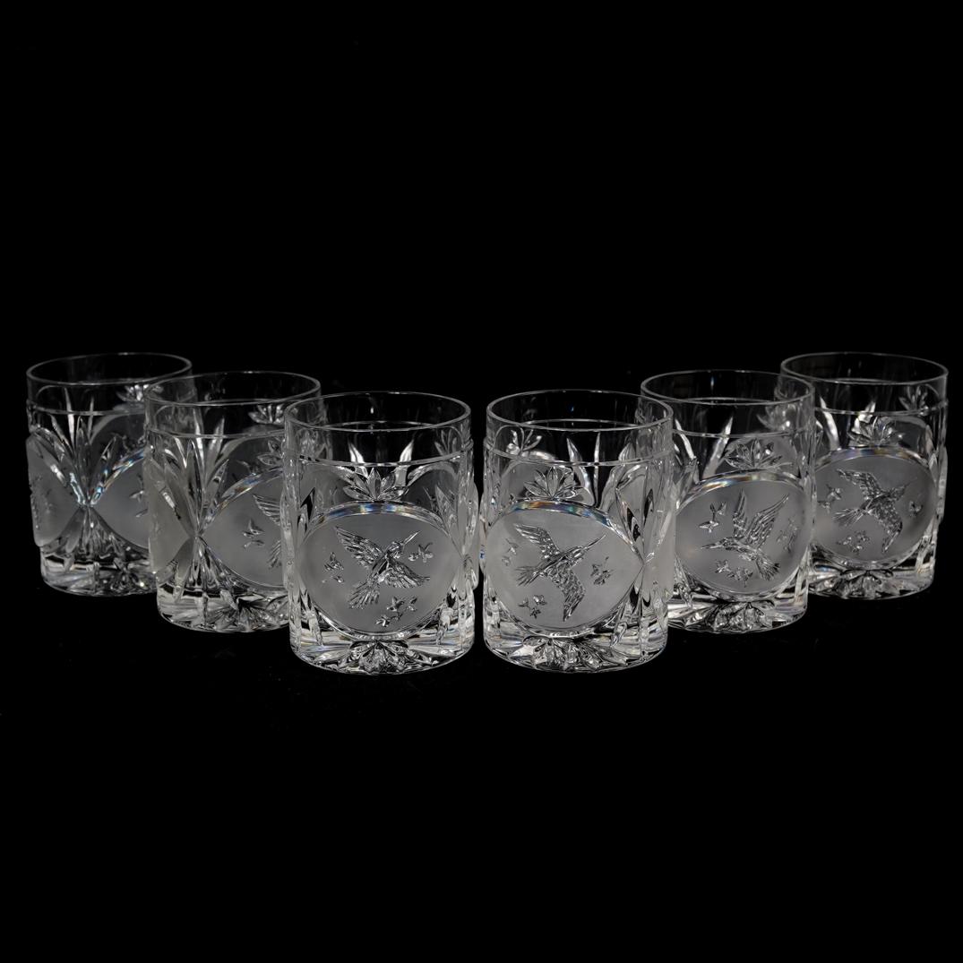 (6 Pc) Vintage Set of 6 Saks Fifth Avenue Crystal (1 of 3)