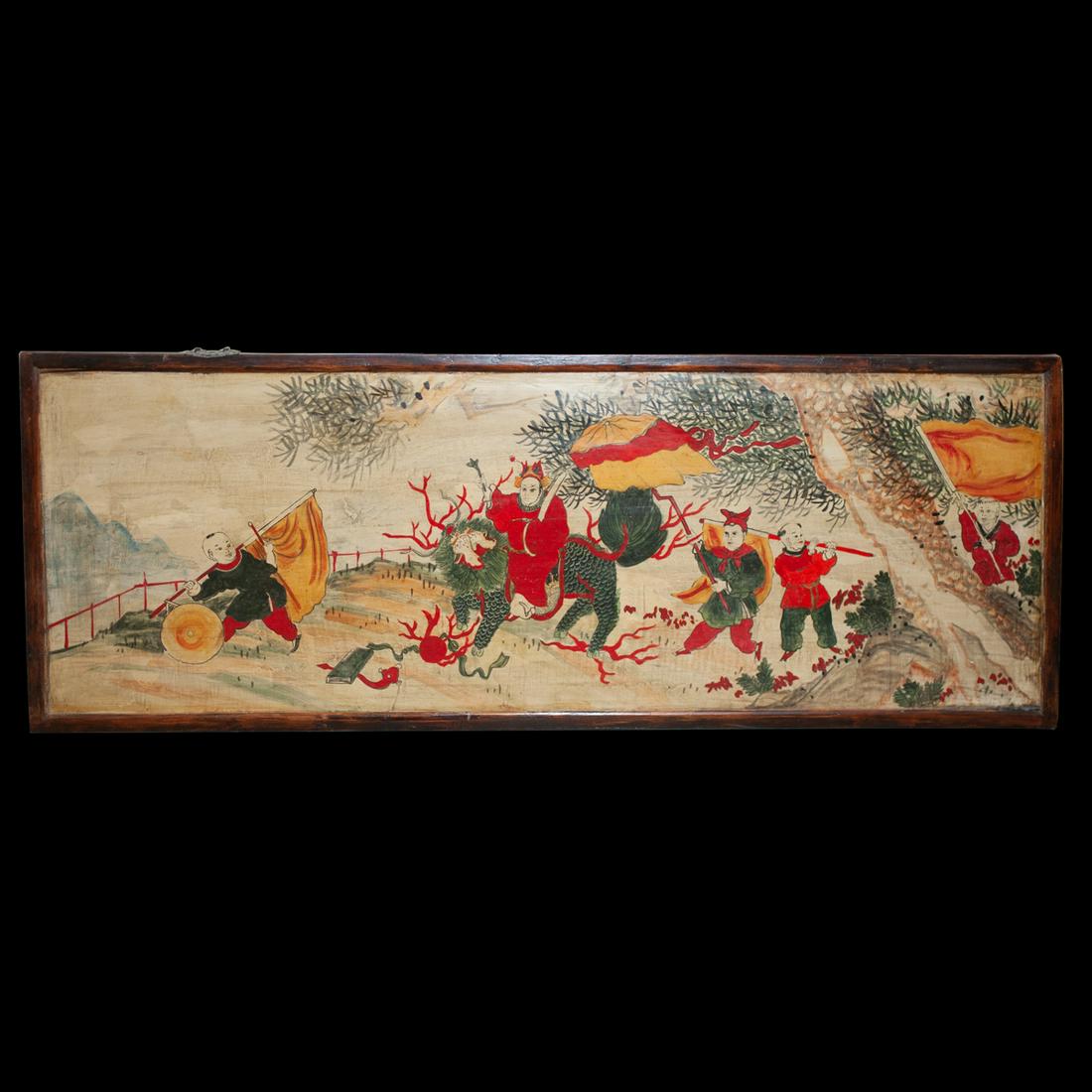 Antique Chinese Wood Panel (1 of 4)