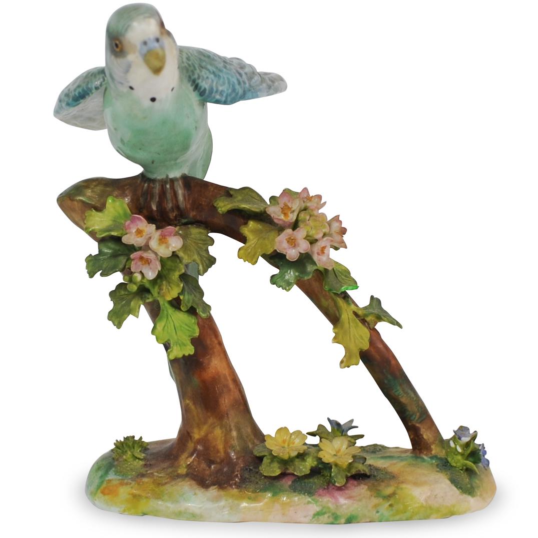 Crown Staffordshire Bird Figurine: DESCRIPTION: A Crown Staffordshire Fine Bone China porcelain bird figurine. Designed and modelled by J. T. Jones. Marked on the underside.Ã‚ CIRCA: Early 20th Century ORIGIN: England DIMENSIONS: H.