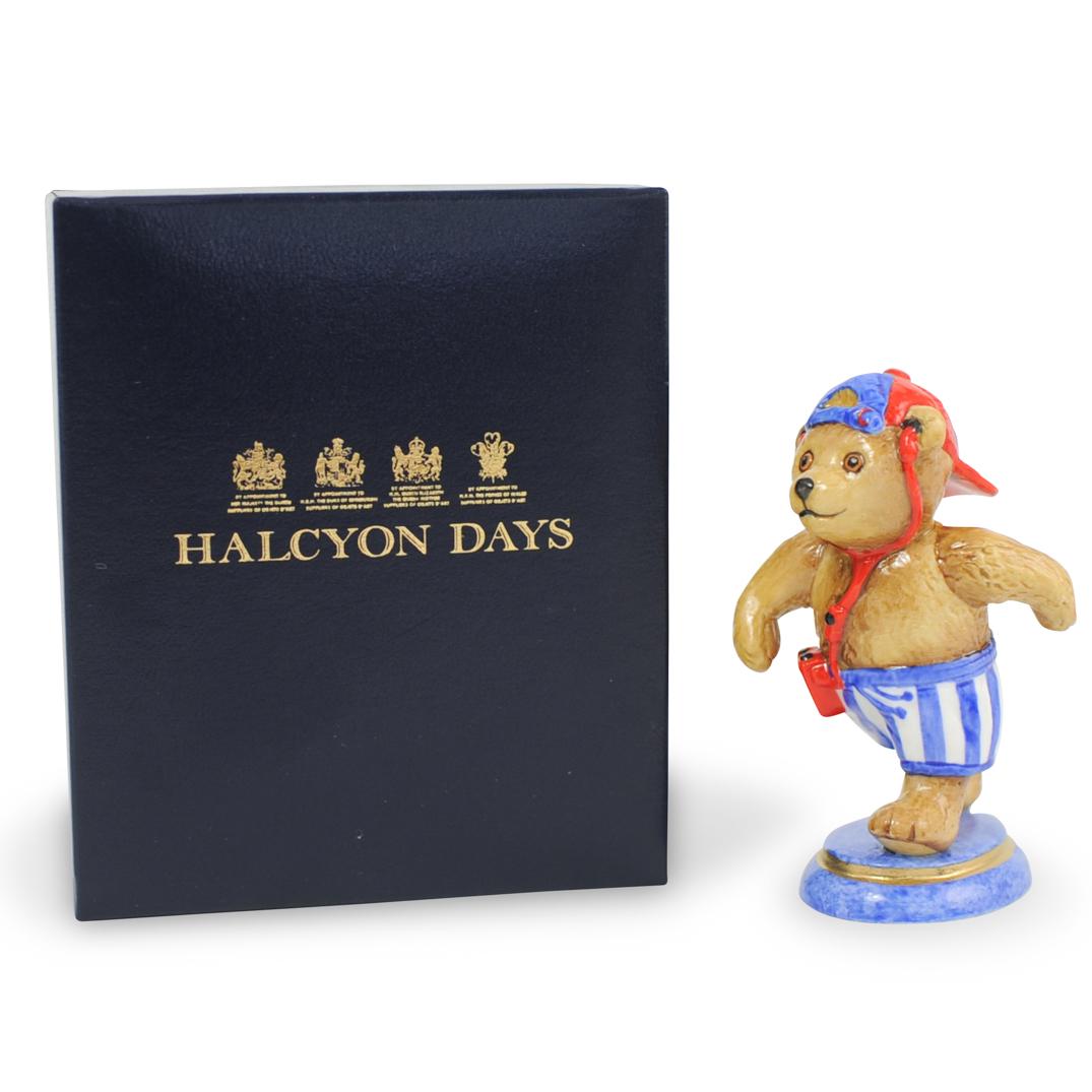 Halcyon Days Porcelain Bear Figurine (1 of 3)