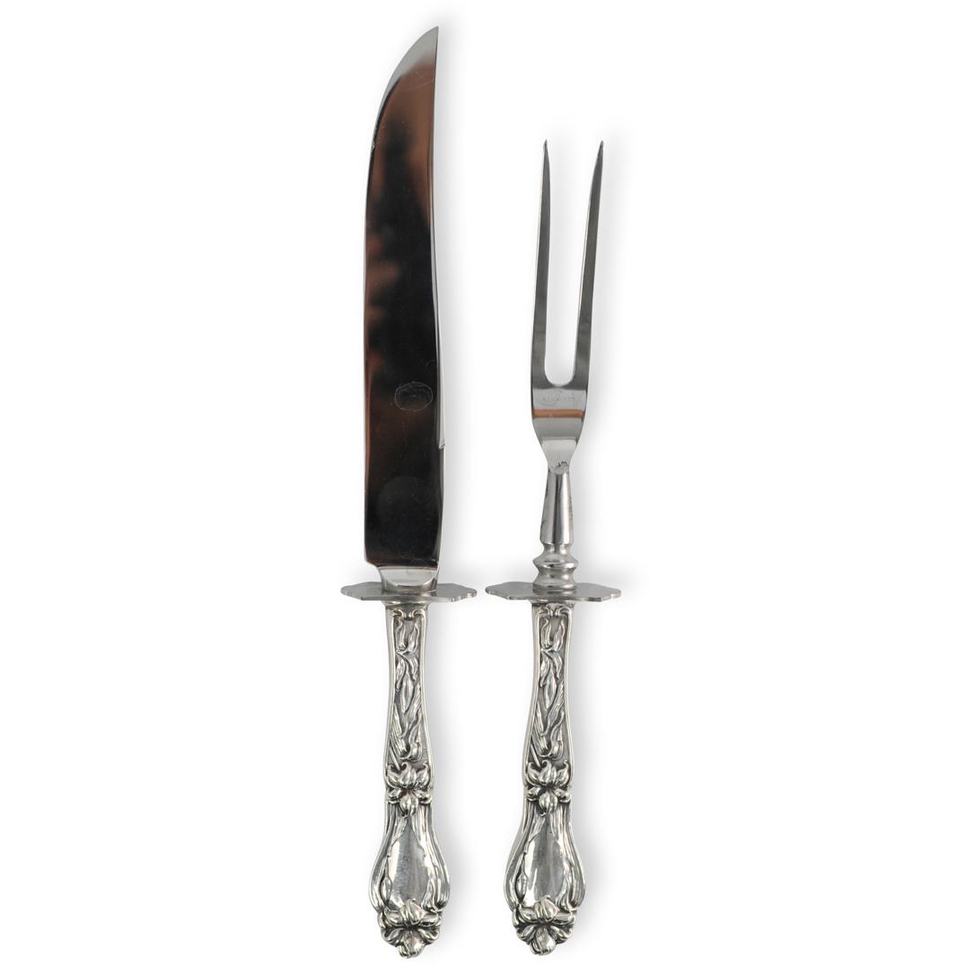 (2 Pc) Sterling Silver Handled Carving Set (1 of 3)
