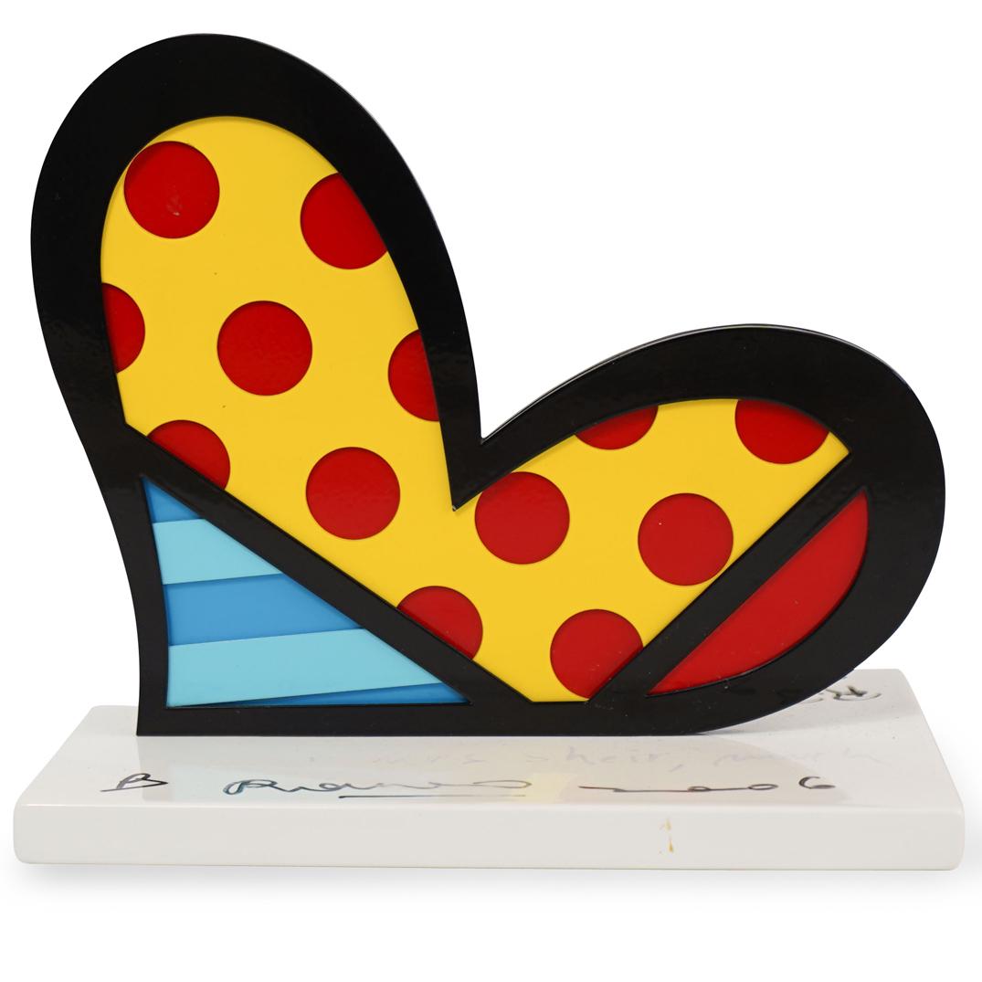 Romero Britto (Brazilian, b. 1963) Heart Sculpture (1 of 4)