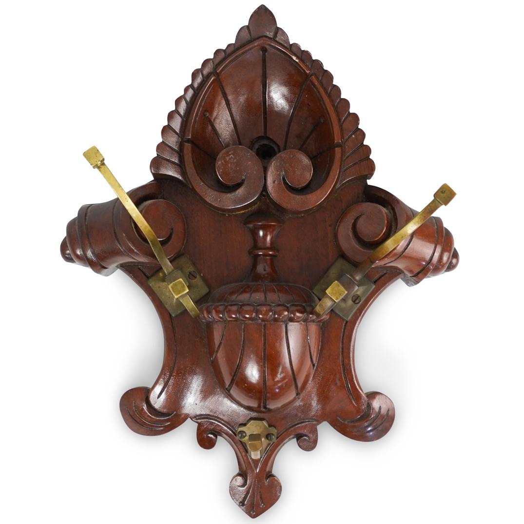 Carved Wood Coat Hanger (1 of 4)