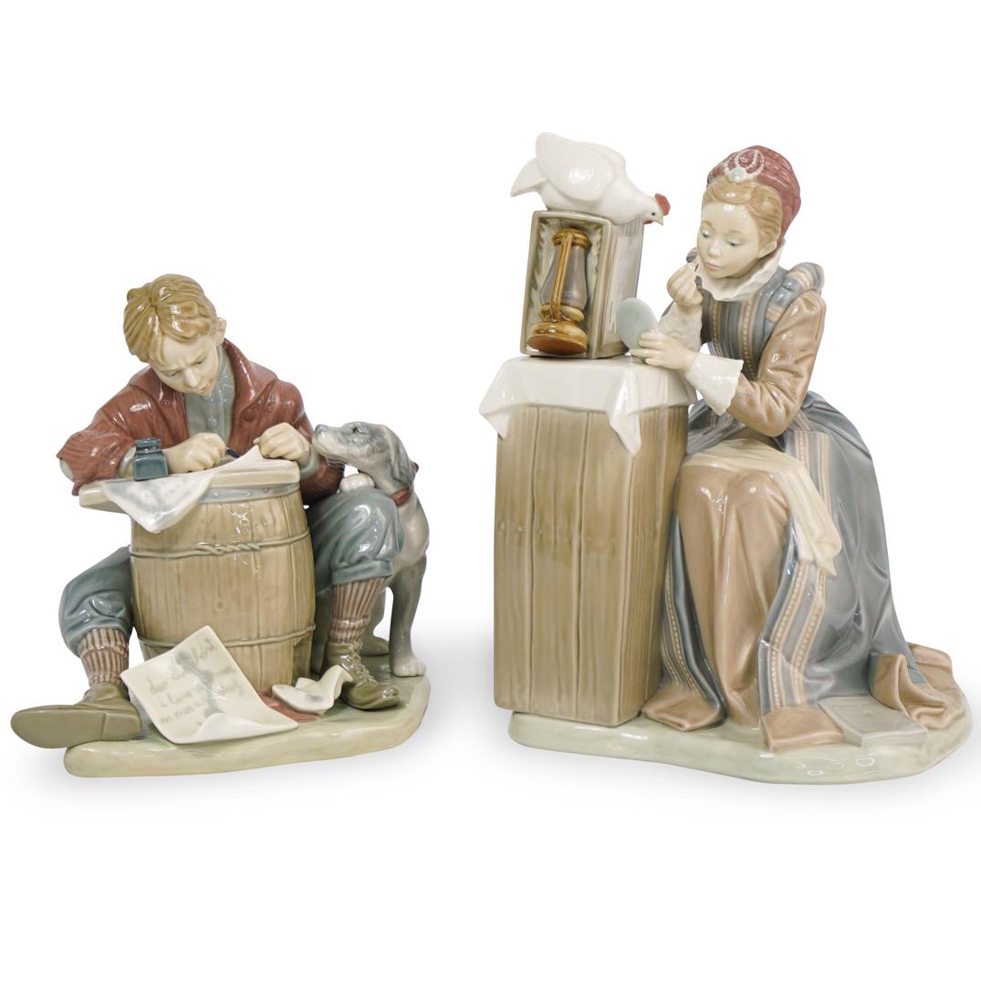 (2 Pc) Lladro And Norman Rockwell Porcelain Figurine (1 of 5)
