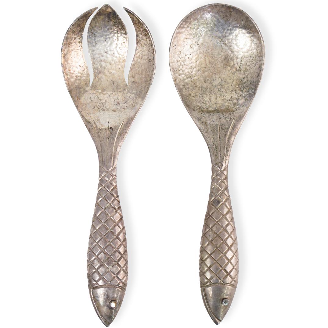 (2 Pc) Emilia Castillo Silver Plated Fish Utensils (1 of 4)
