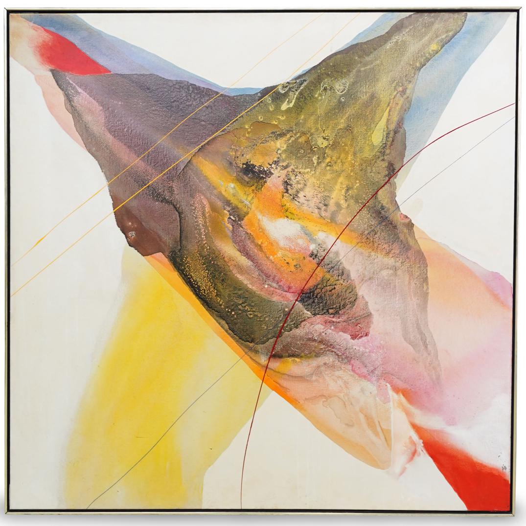 Abstract Oil on Canvas Painting (1 of 4)