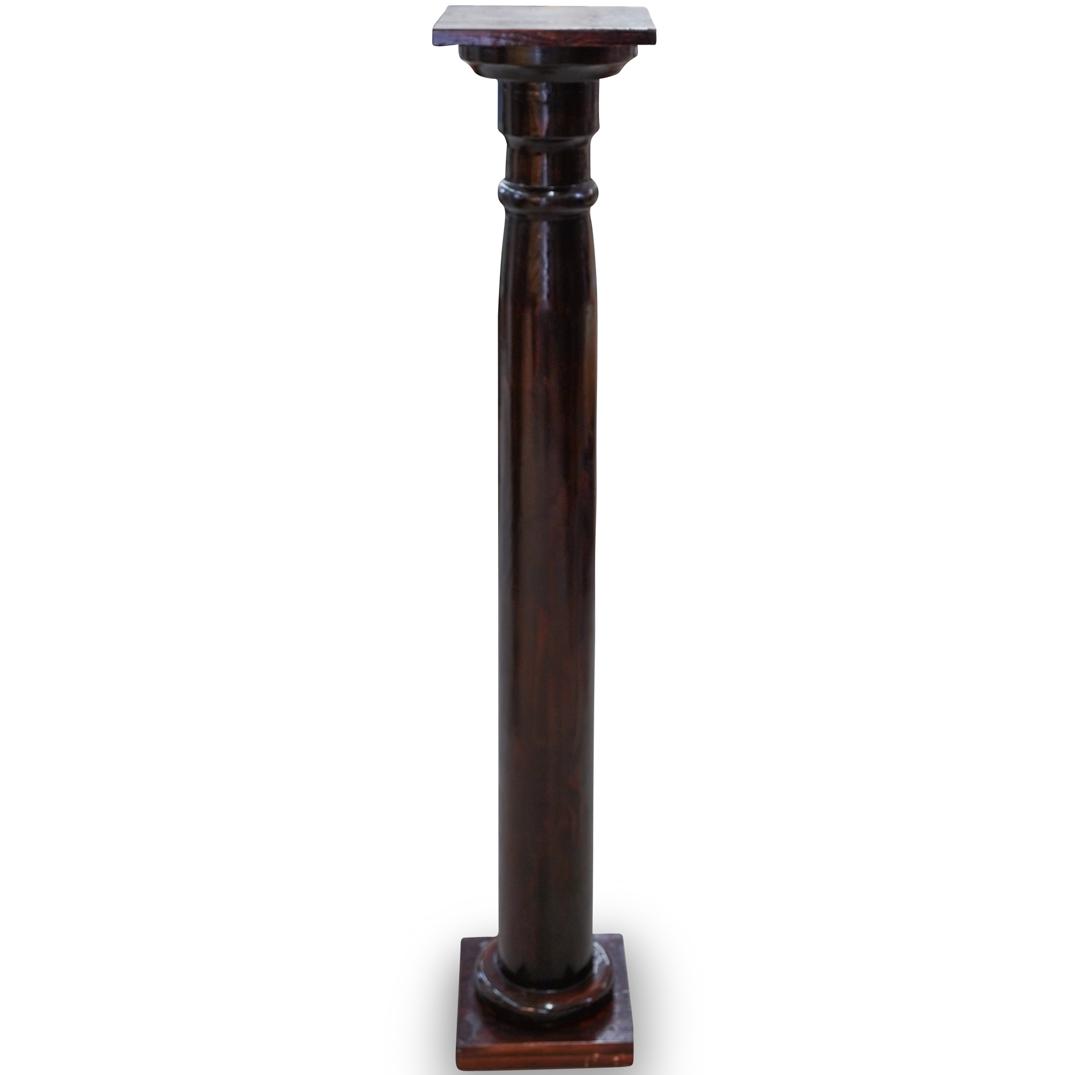 Wood Carved Column Pedestal (1 of 5)
