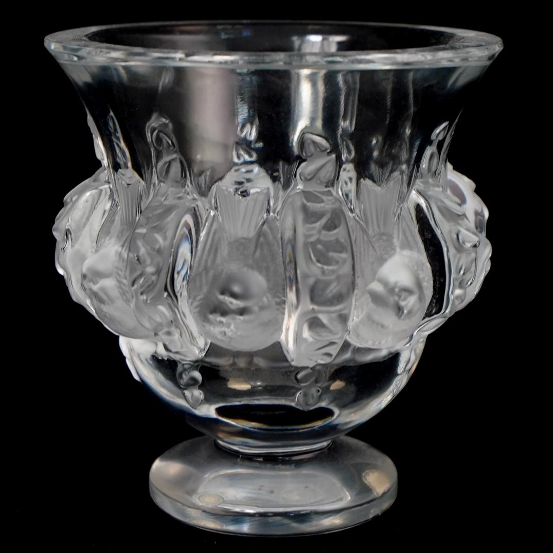 Lalique Dampierre Art Glass Vase (1 of 4)